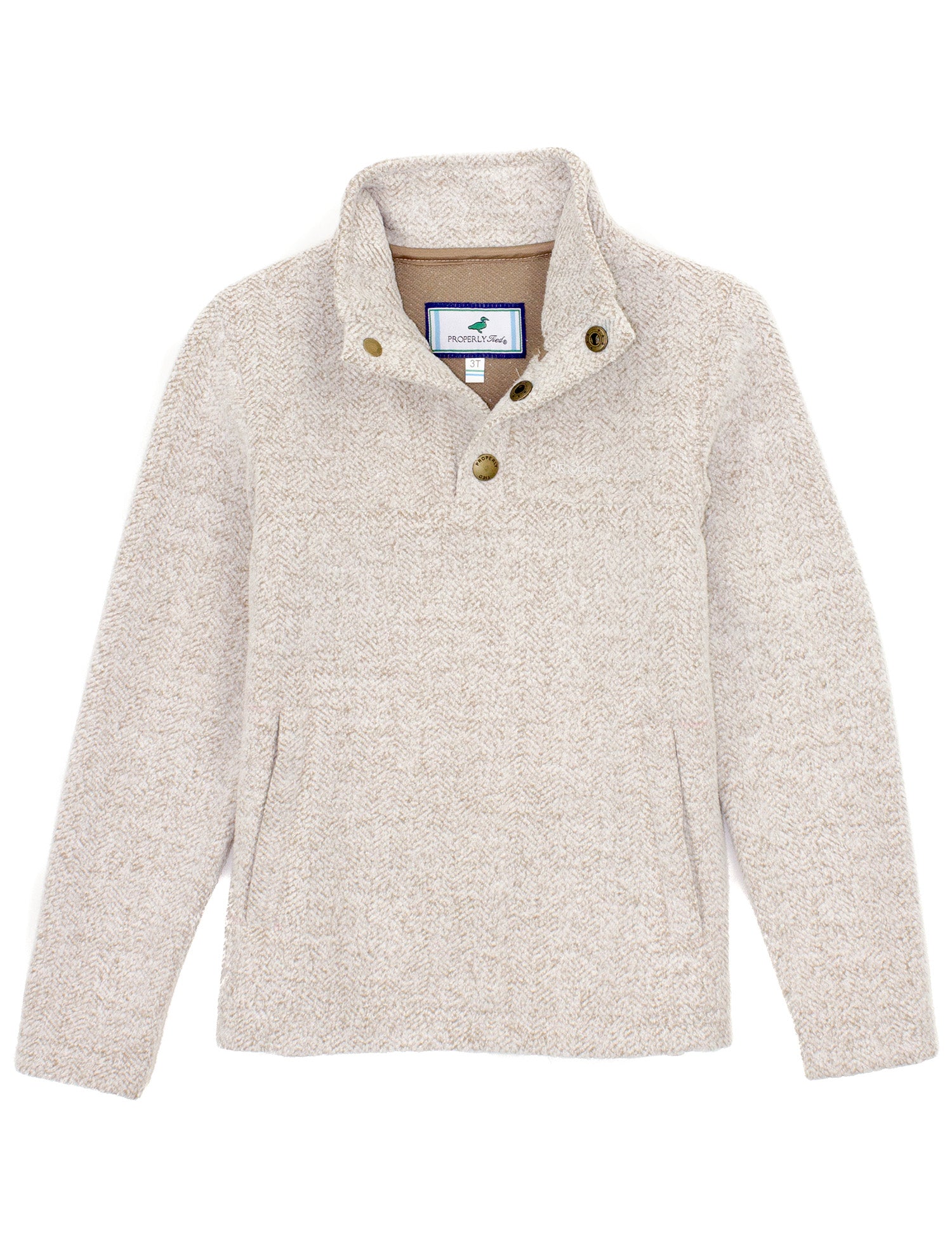 Boys Upland Pullover Cream