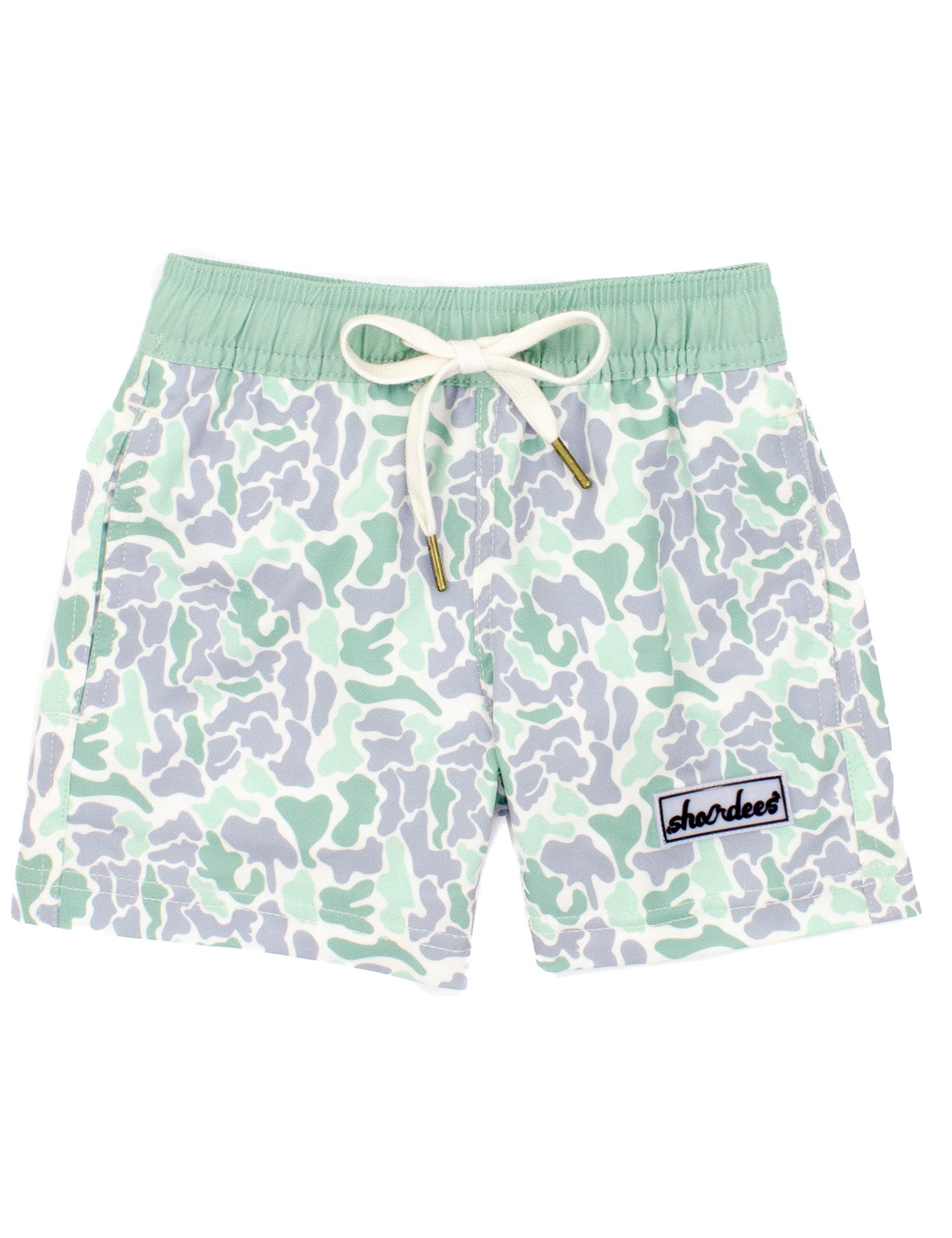 Boys Shordees Swim Sage Camo