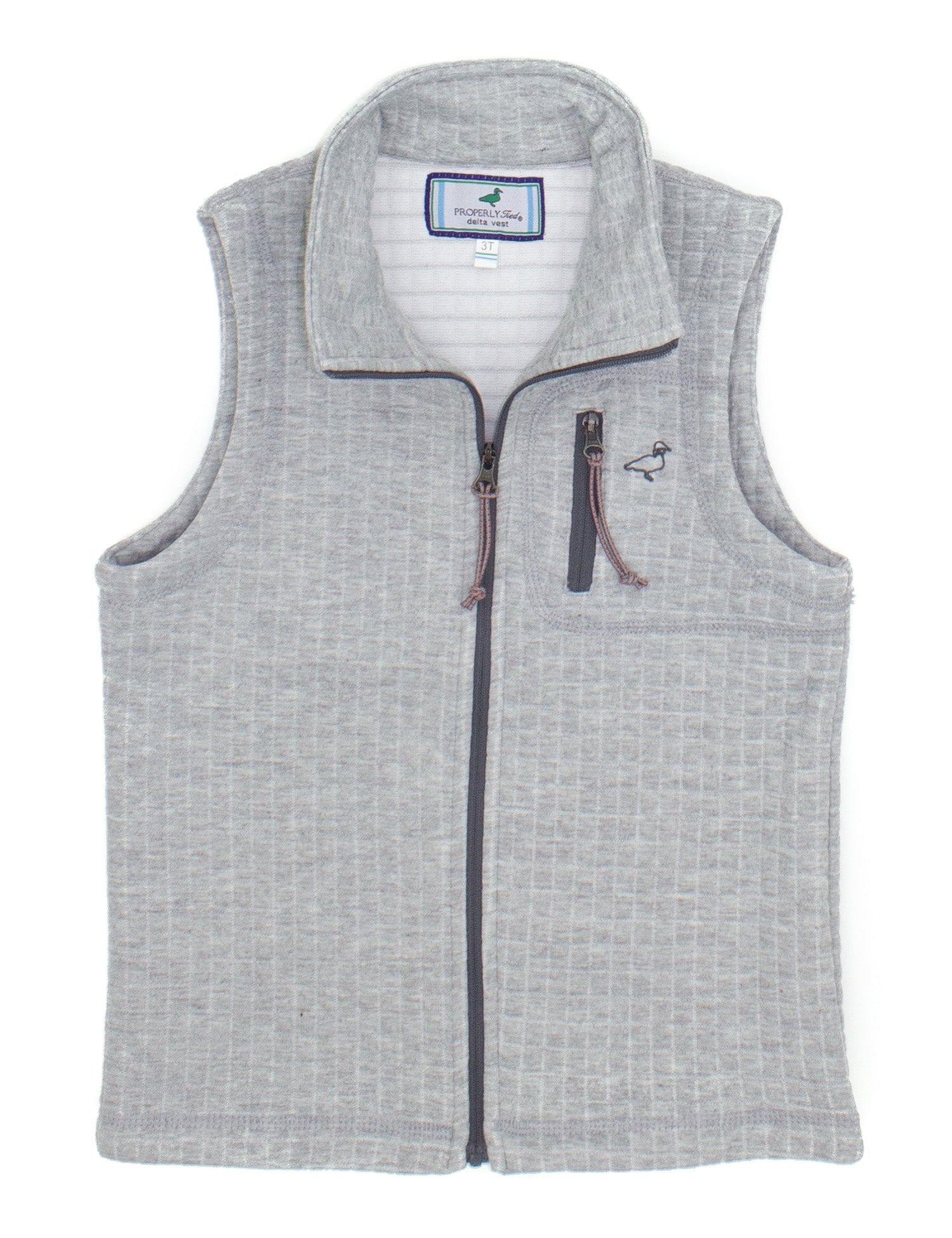 Boys Delta Vest Heather Grey