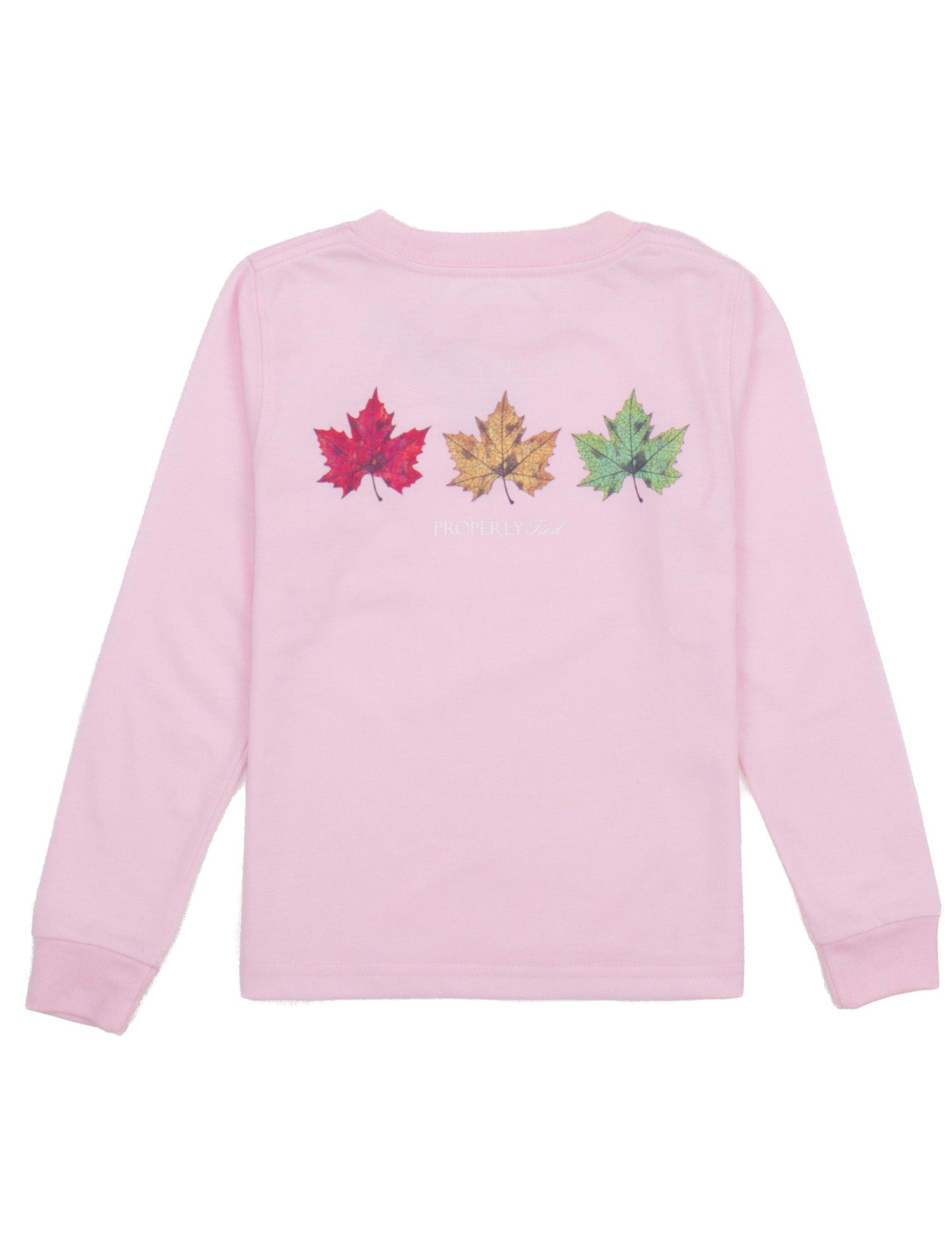 Girls Triple Leaf LS Rose