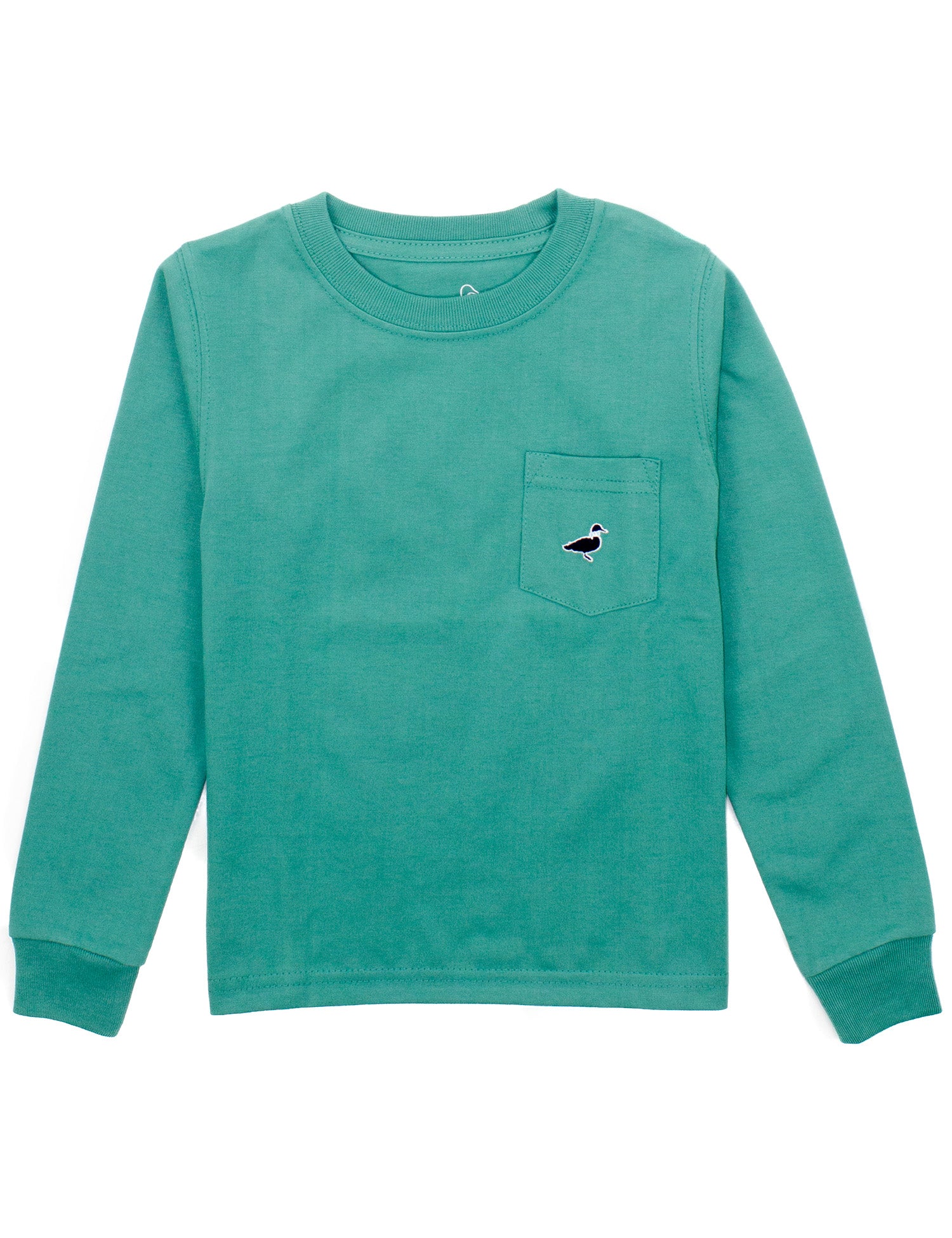 Boys Parker Pocket Tee LS Teal