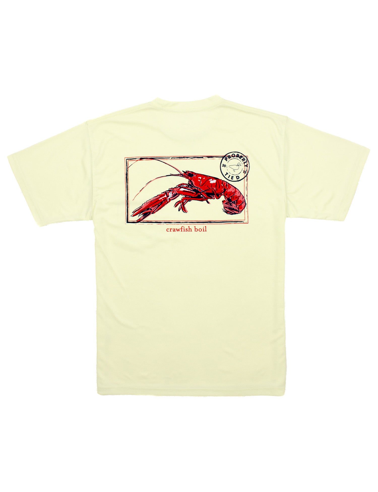 Performance Tee SS Crawfish Season Light Yellow