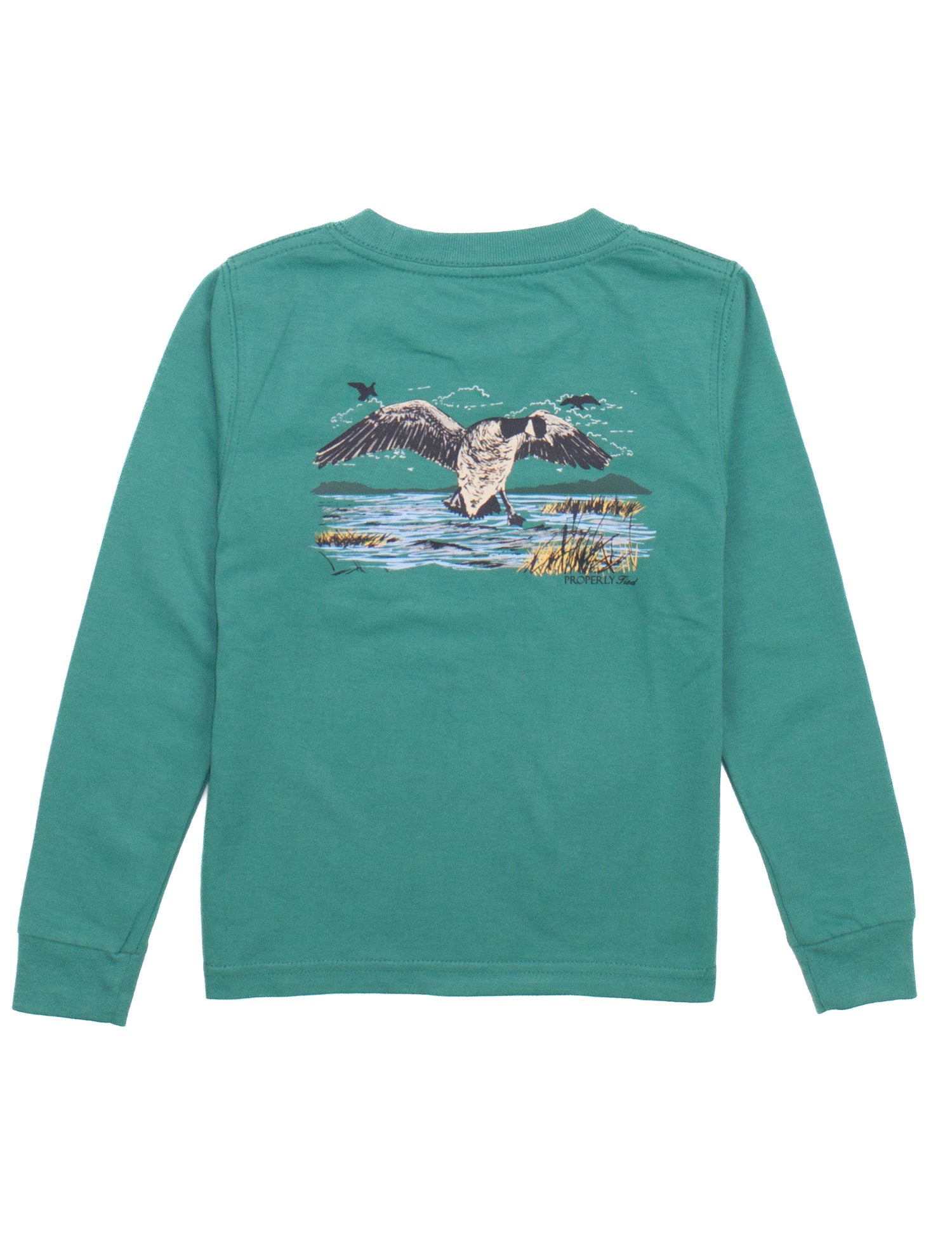 Boys Geese LS Teal