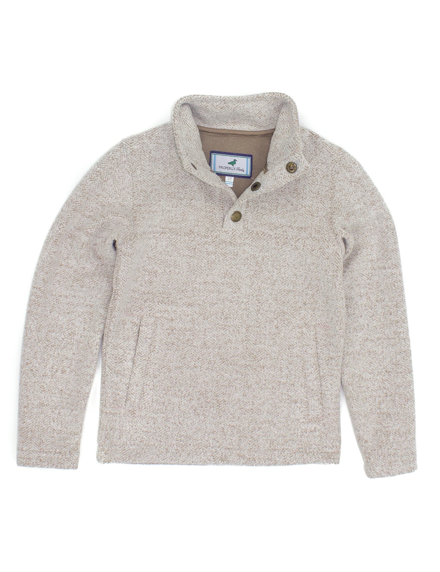 Boys Upland Pullover Cream