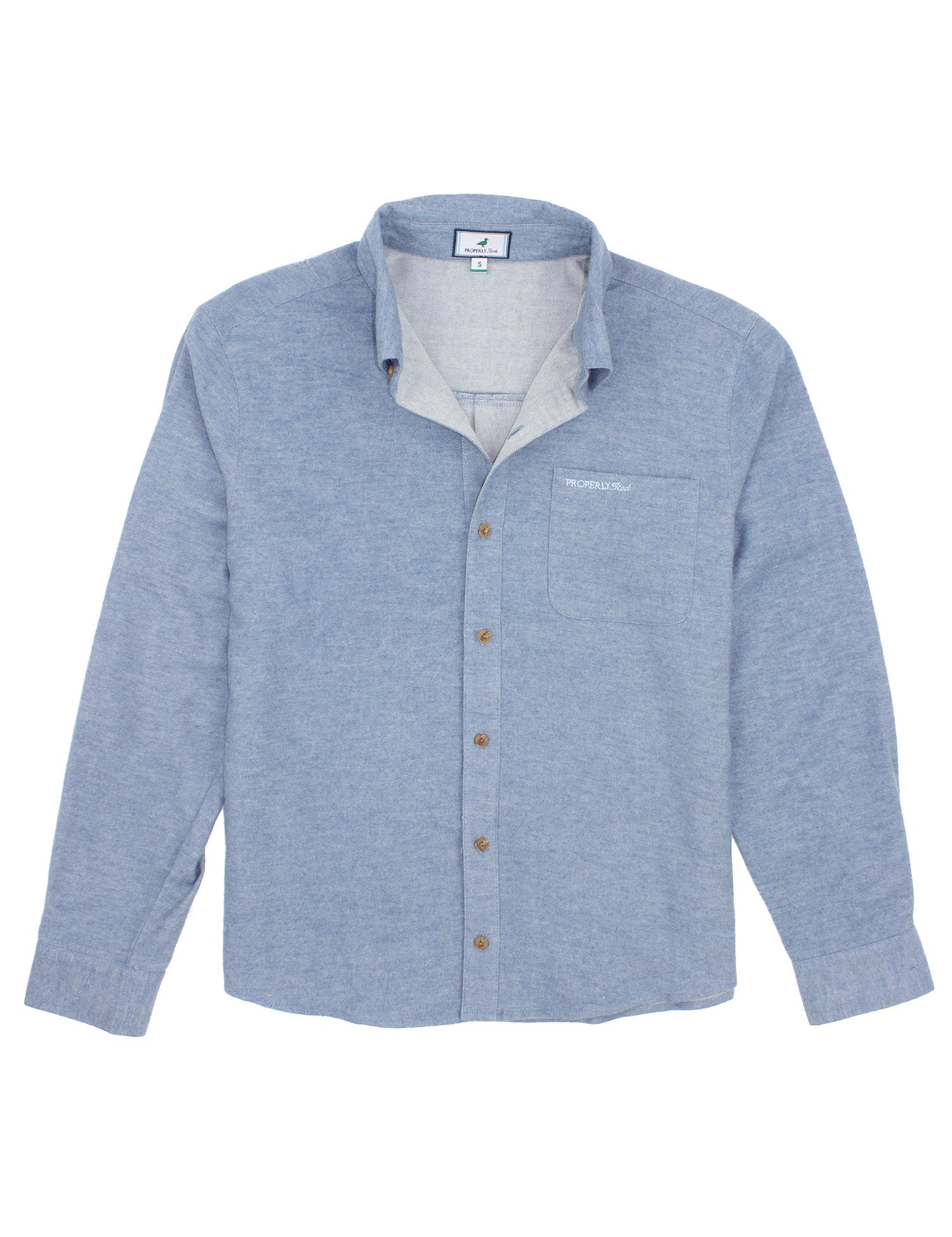 Breeze Shirt LS Washed Blue