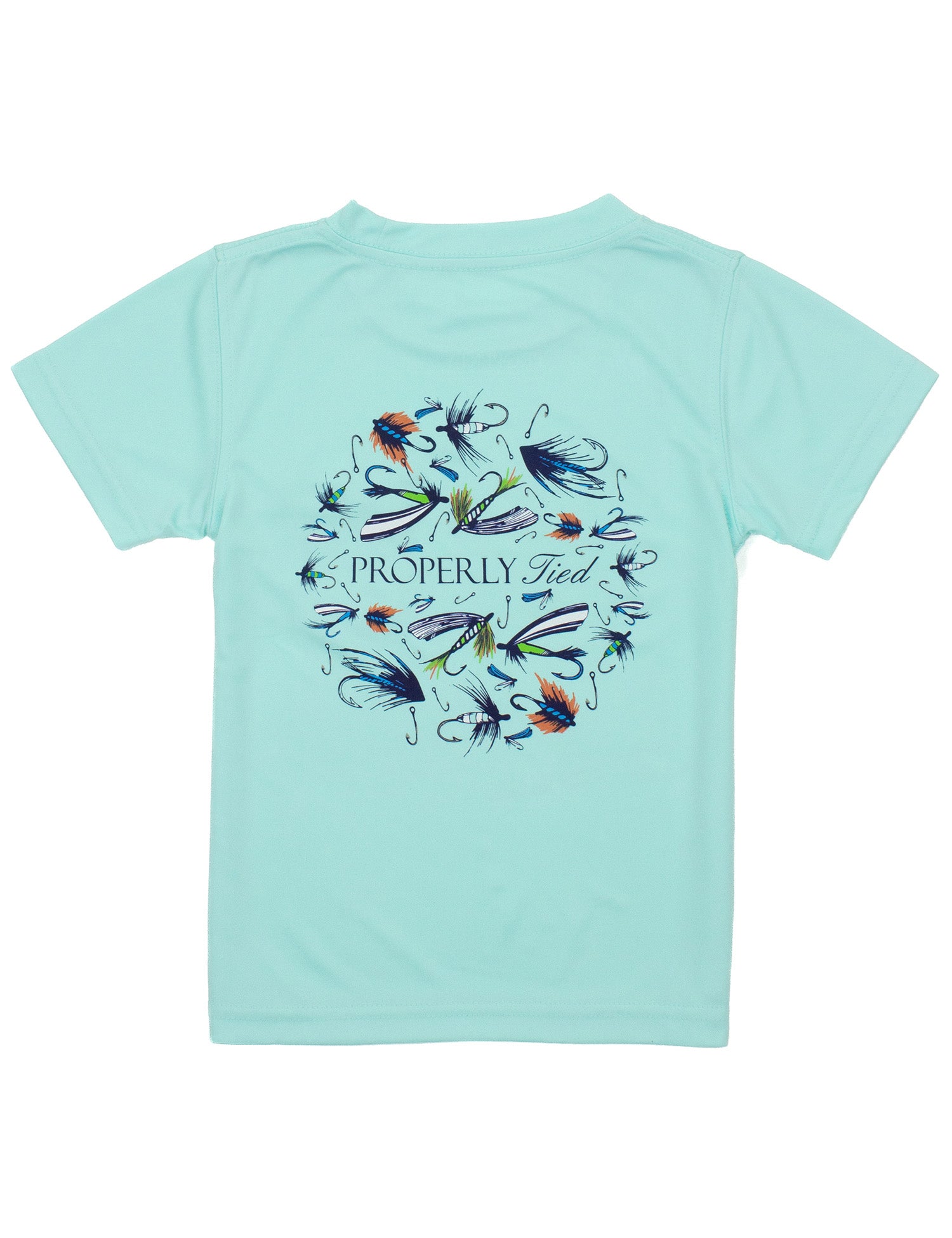 Boys Performance Tee SS Stay Fly Seafoam