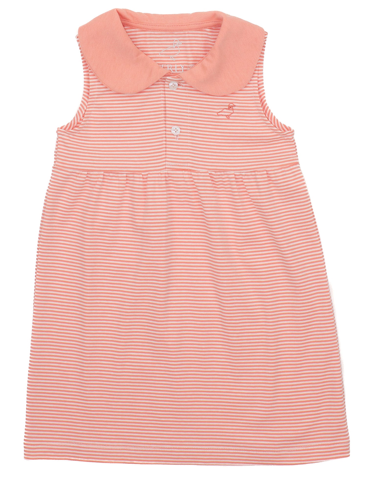 Girls Jackson Dress Coral Stripe