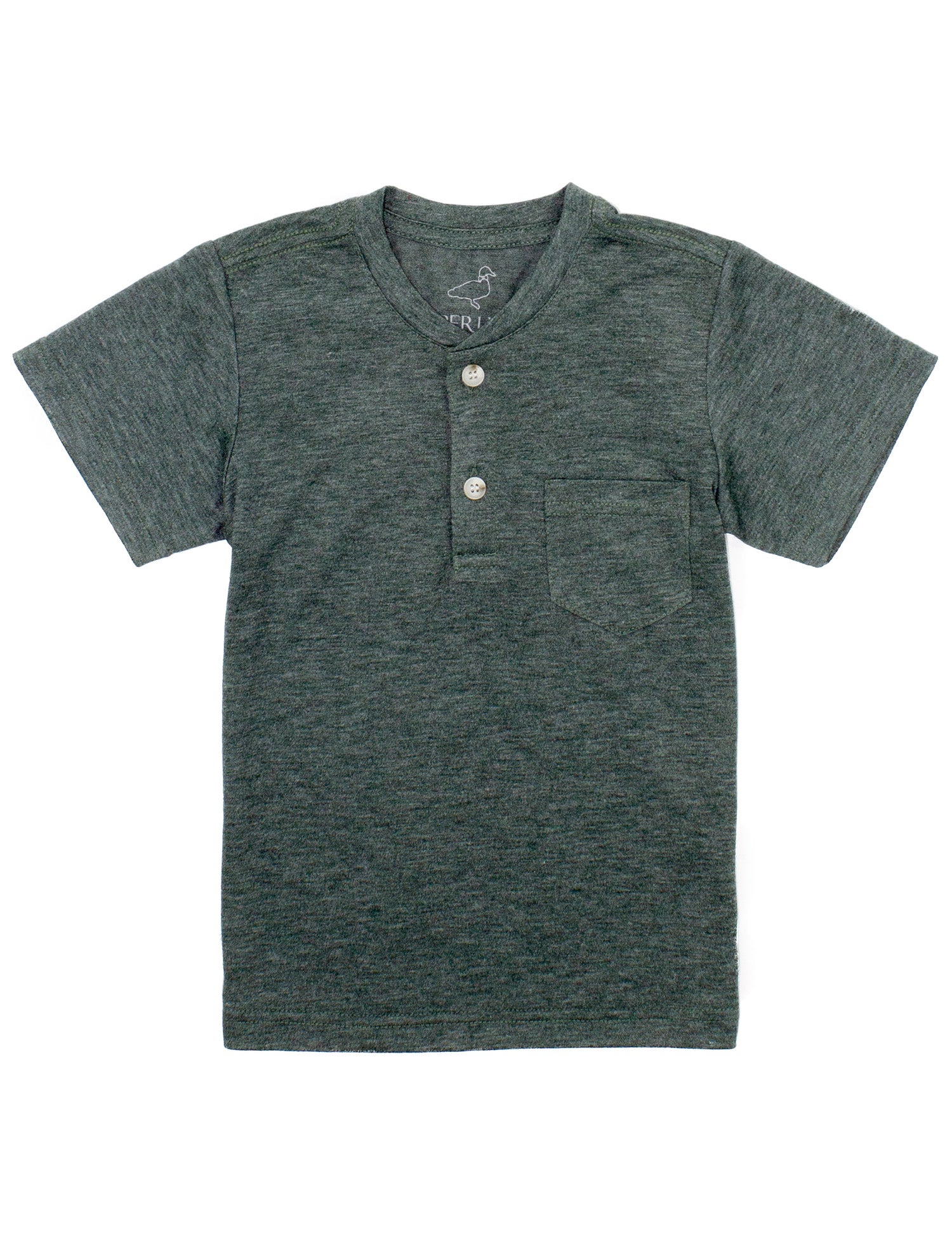 Boys Portland Henley SS Evergreen