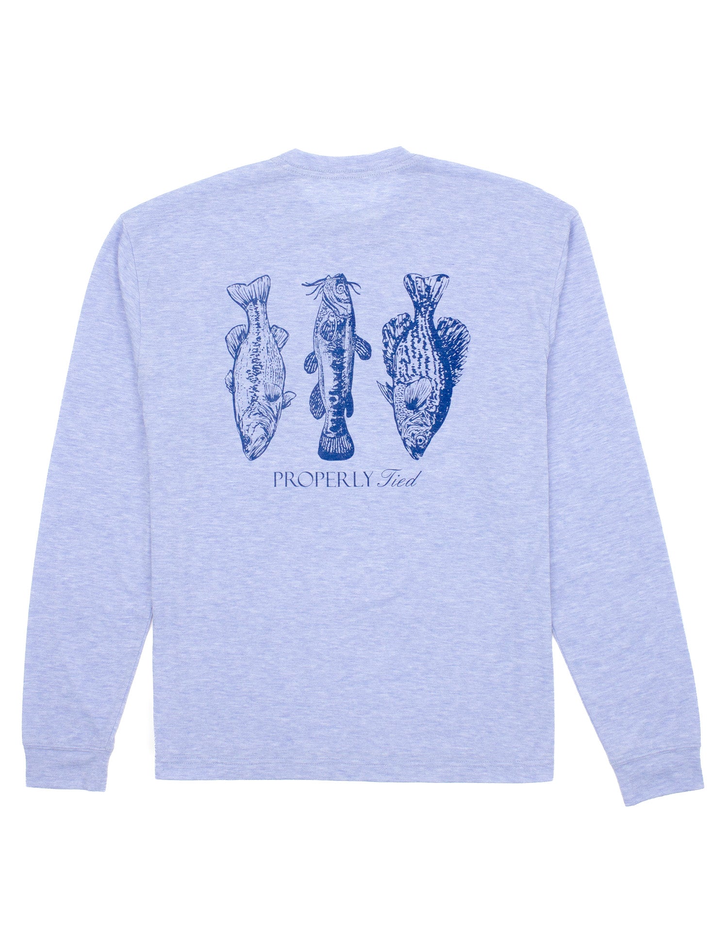 Portland Pocket Tee LS Fisherman's Paradise Baby Blue Heather