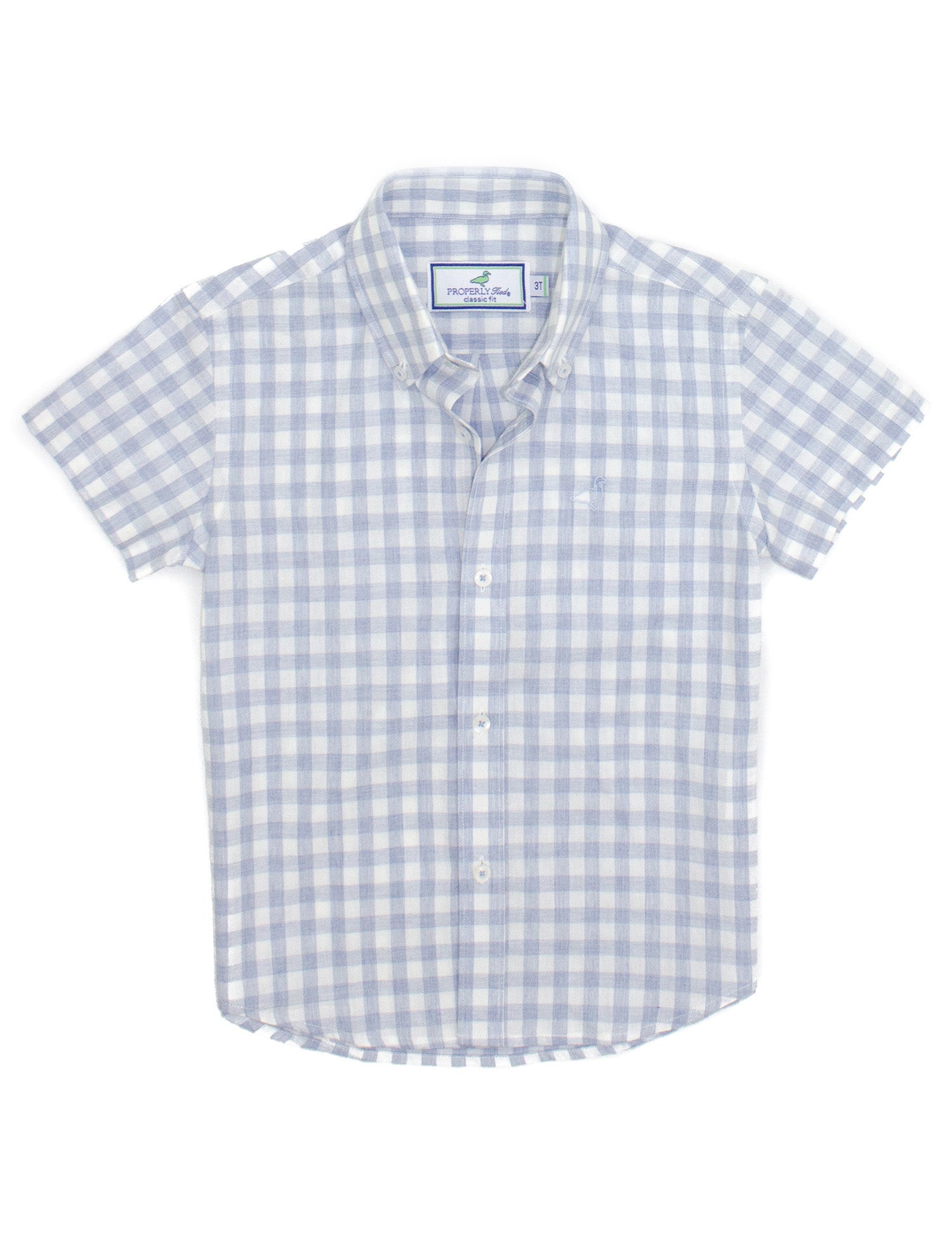 Boys Harbor Shirt SS Rain Blue