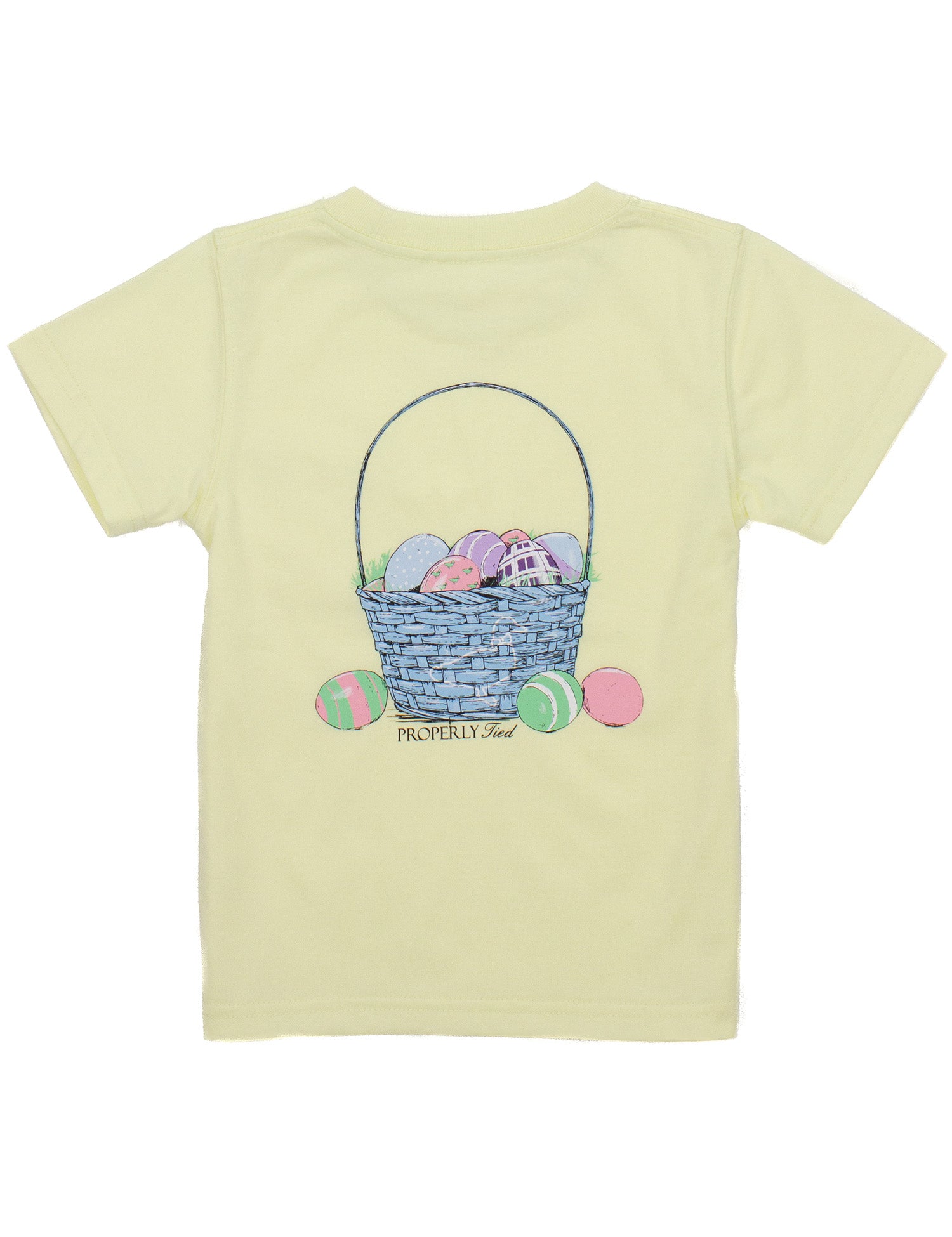 Boys Easter Basket SS Light Yellow