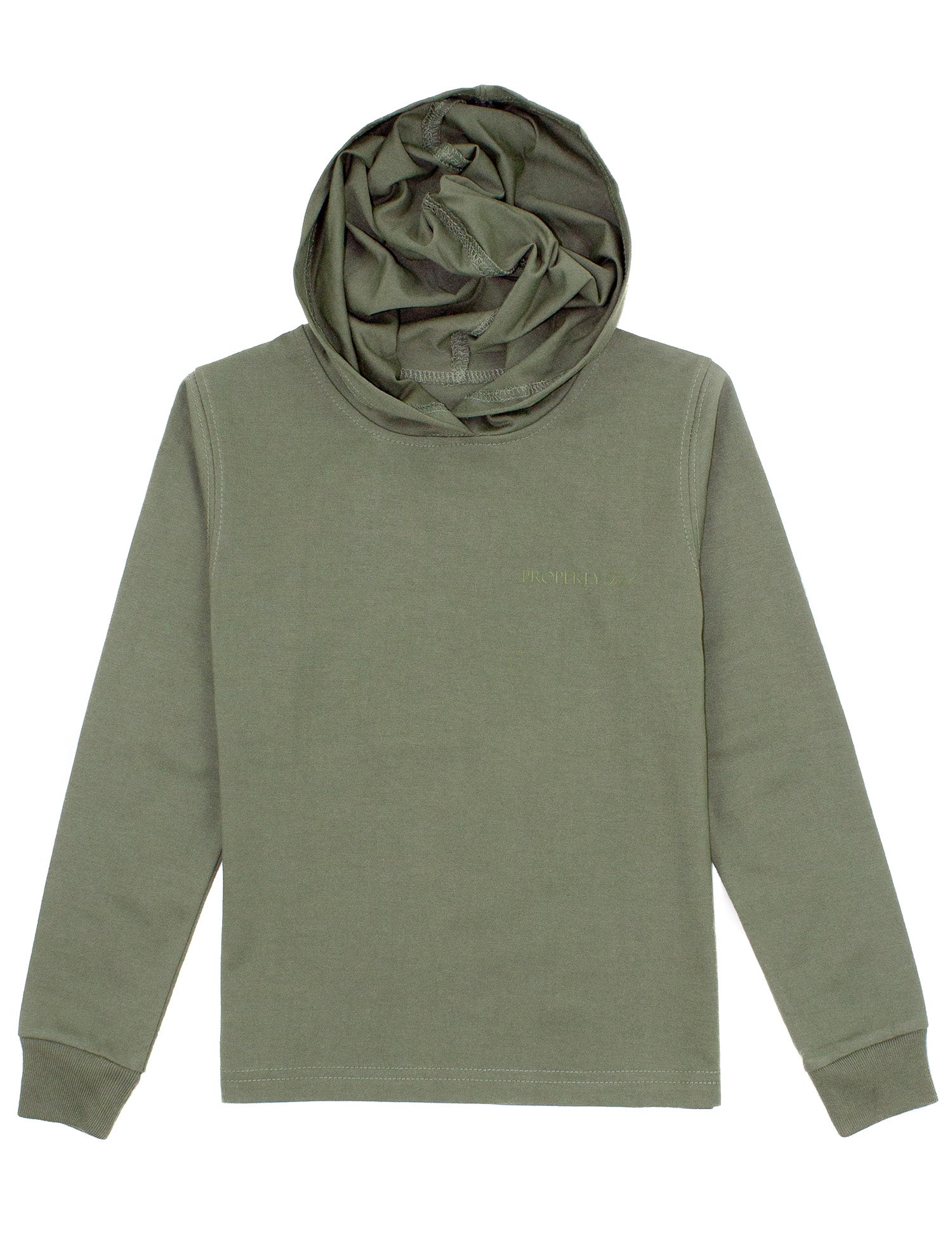 Boys Lake Hoodie Olive