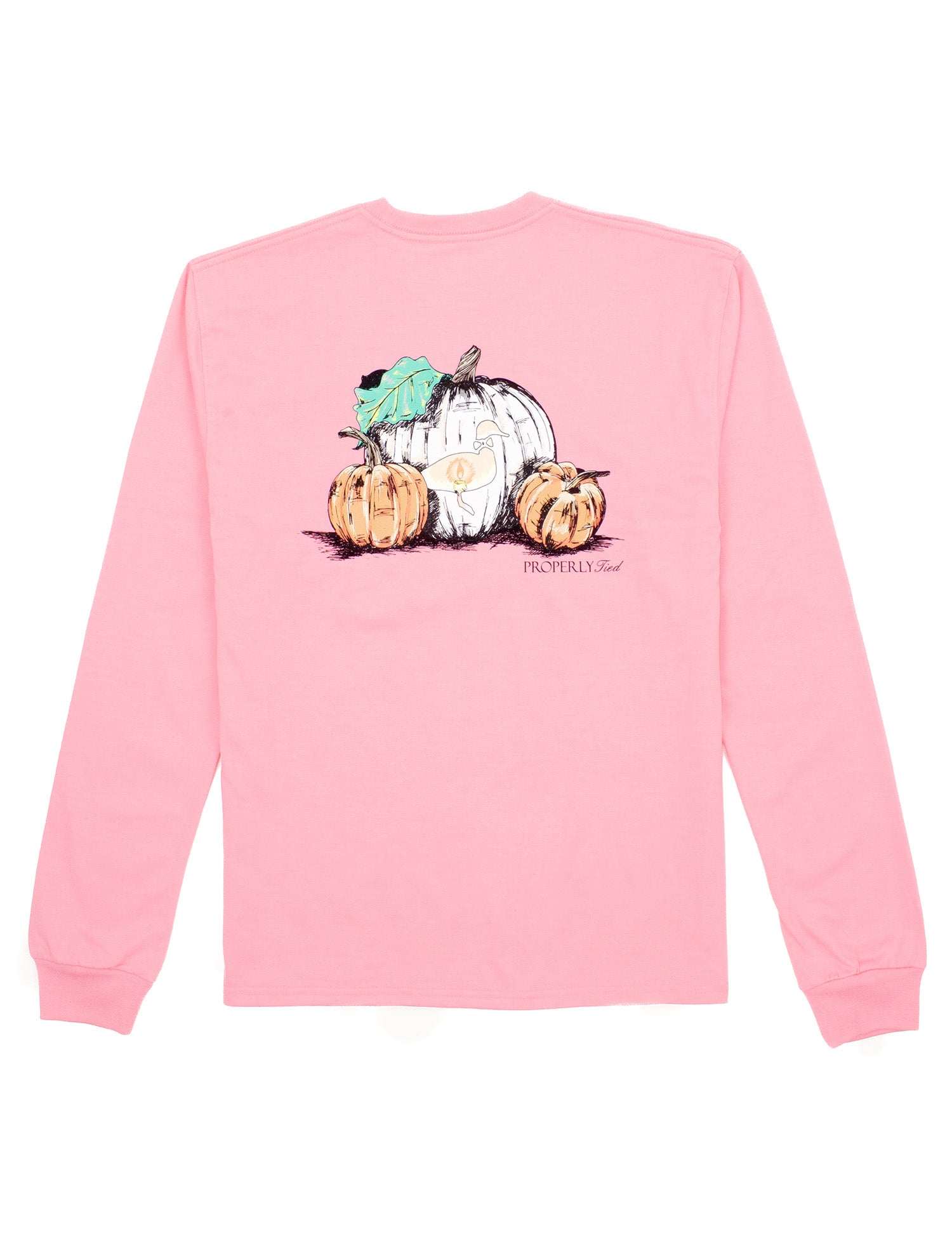 Duck O' Lantern LS Light Pink