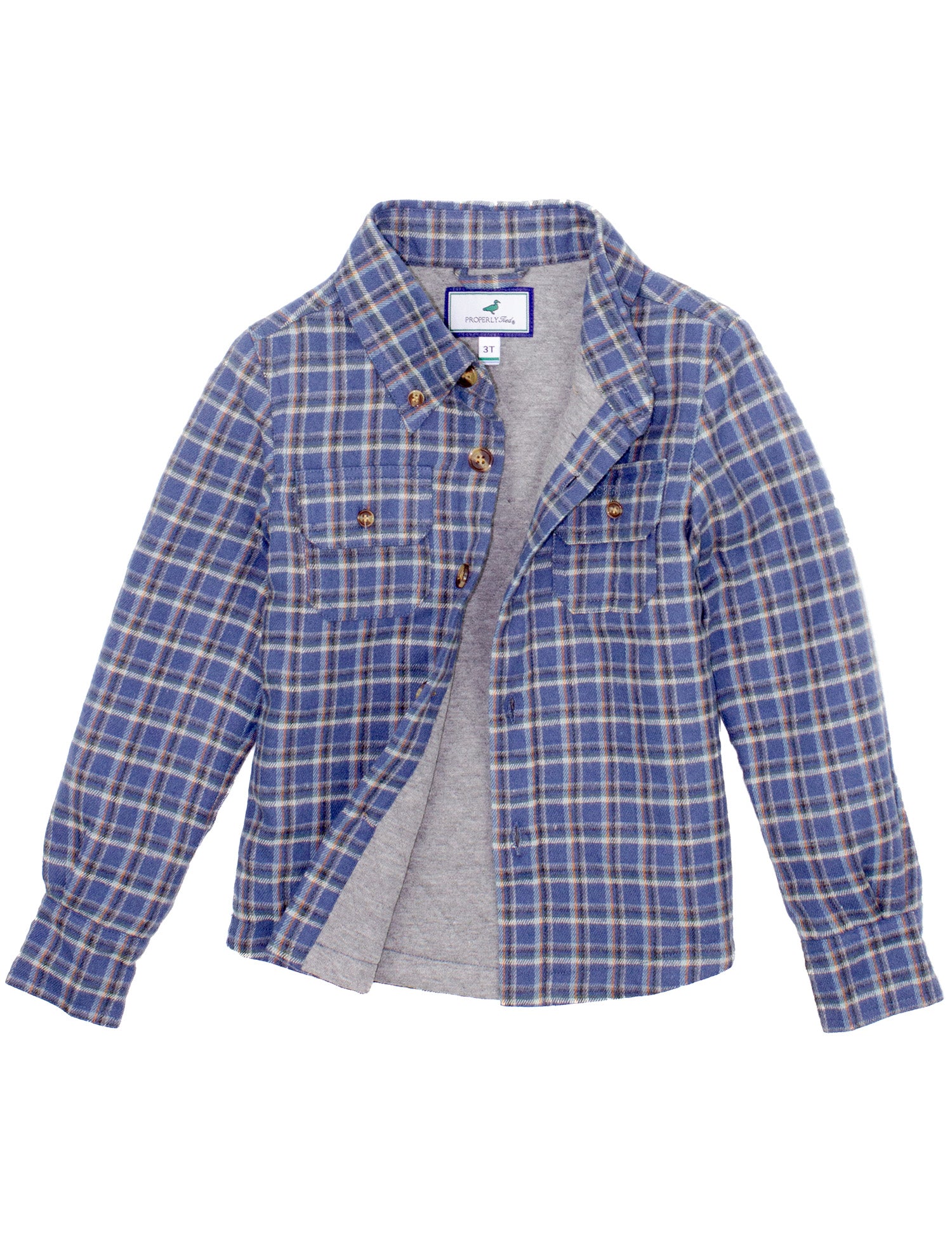 Boys Cypress Shirt Jacket Bluebonnet