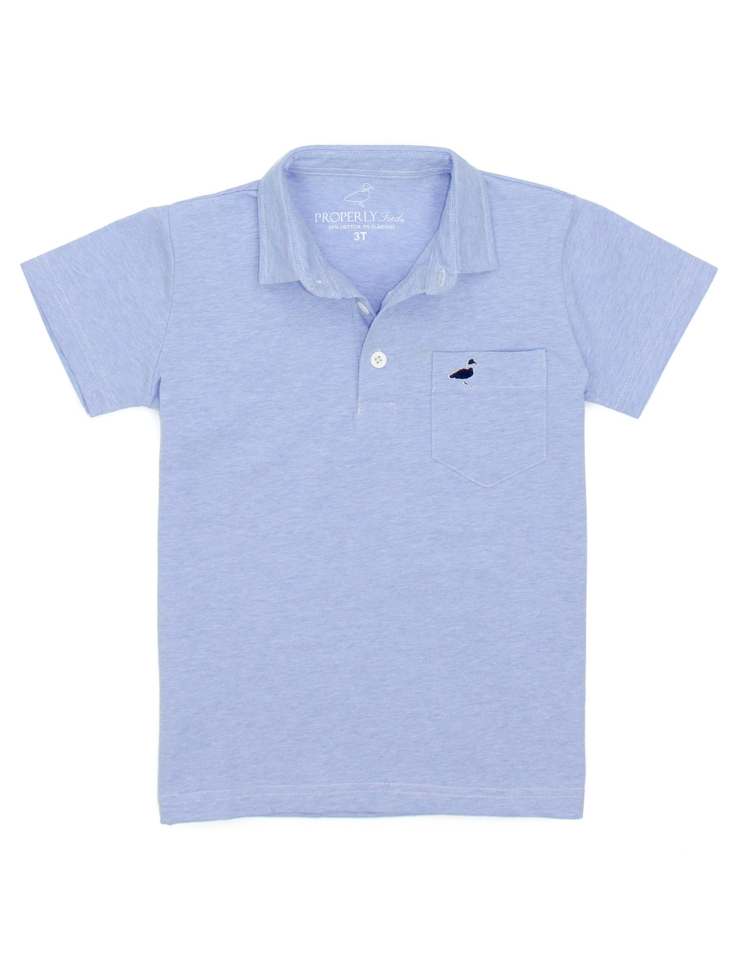 Boys Harrison Pocket Polo SS Light Blue