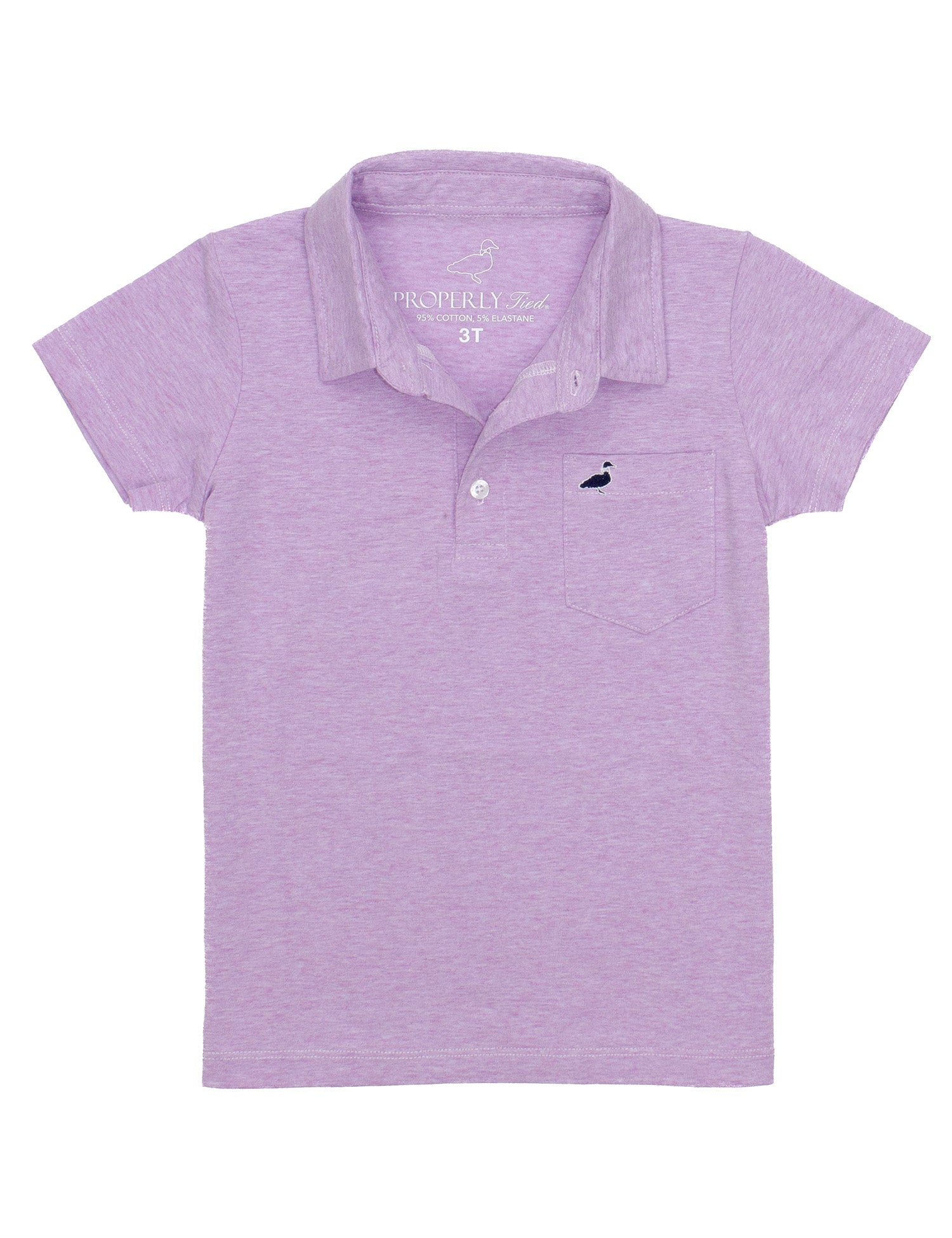 Boys Harrison Pocket Polo Light Purple