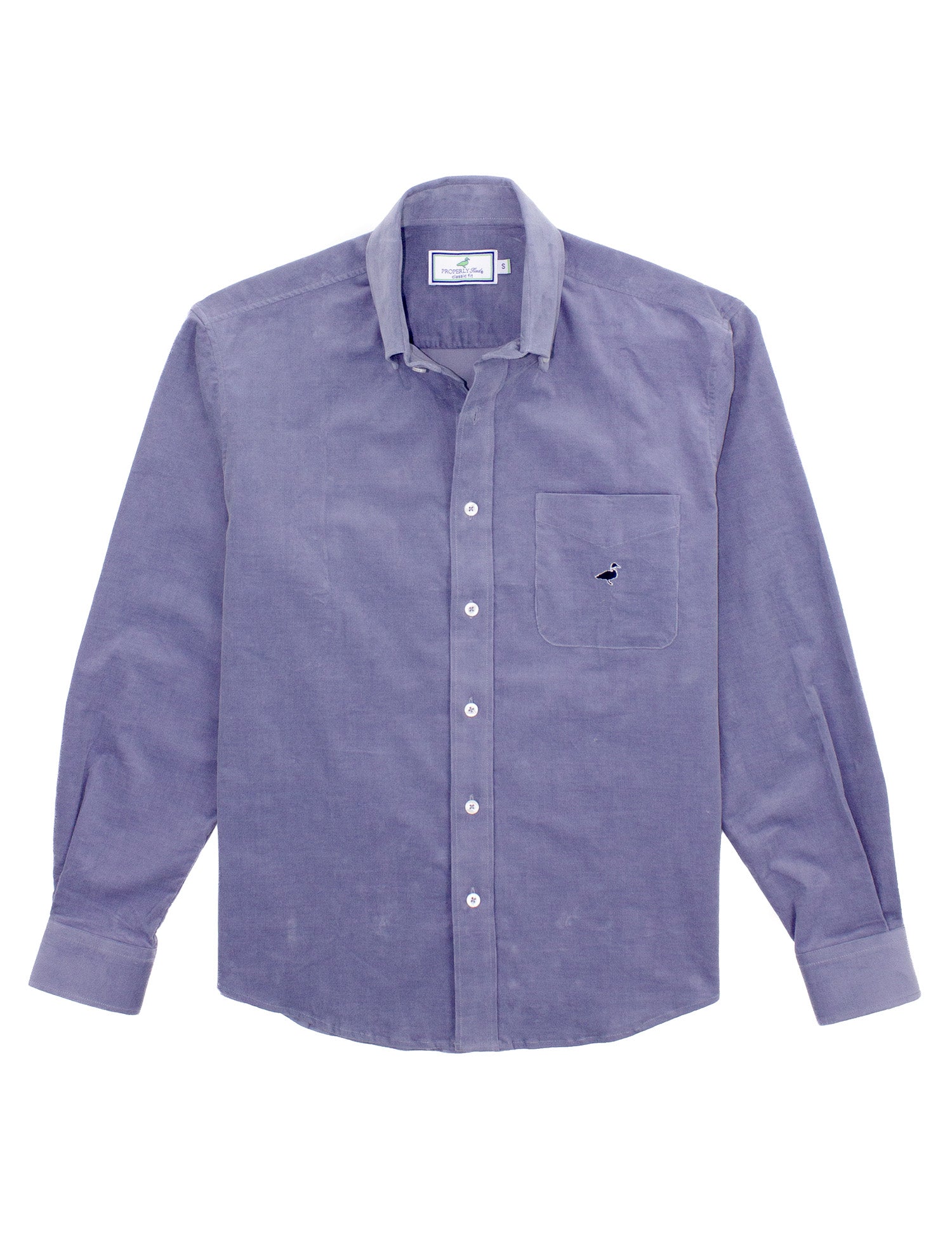 Pinwale Cord Shirt LS Dusk Blue