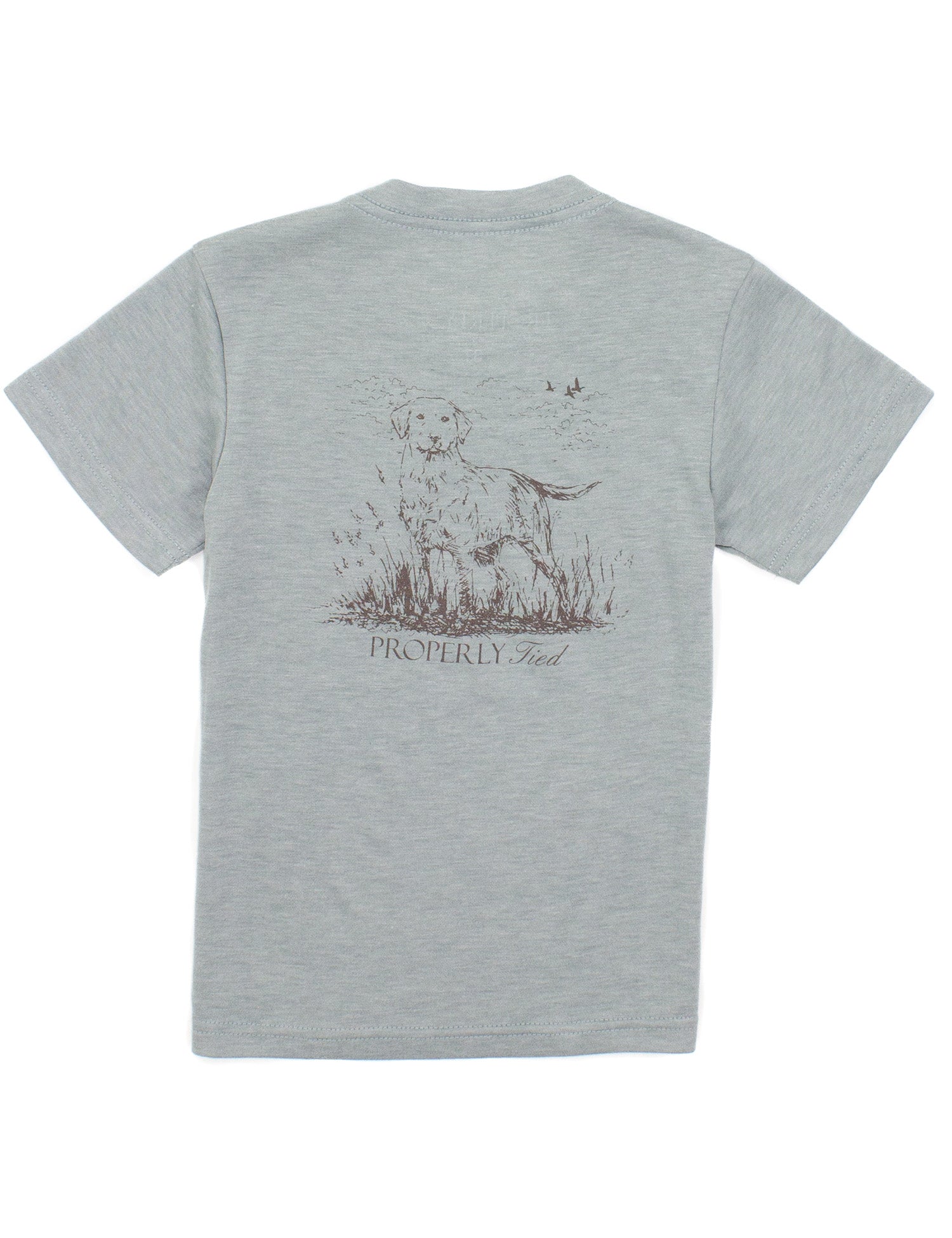 Boys Portland Pocket Tee SS Labrador Moss Grey