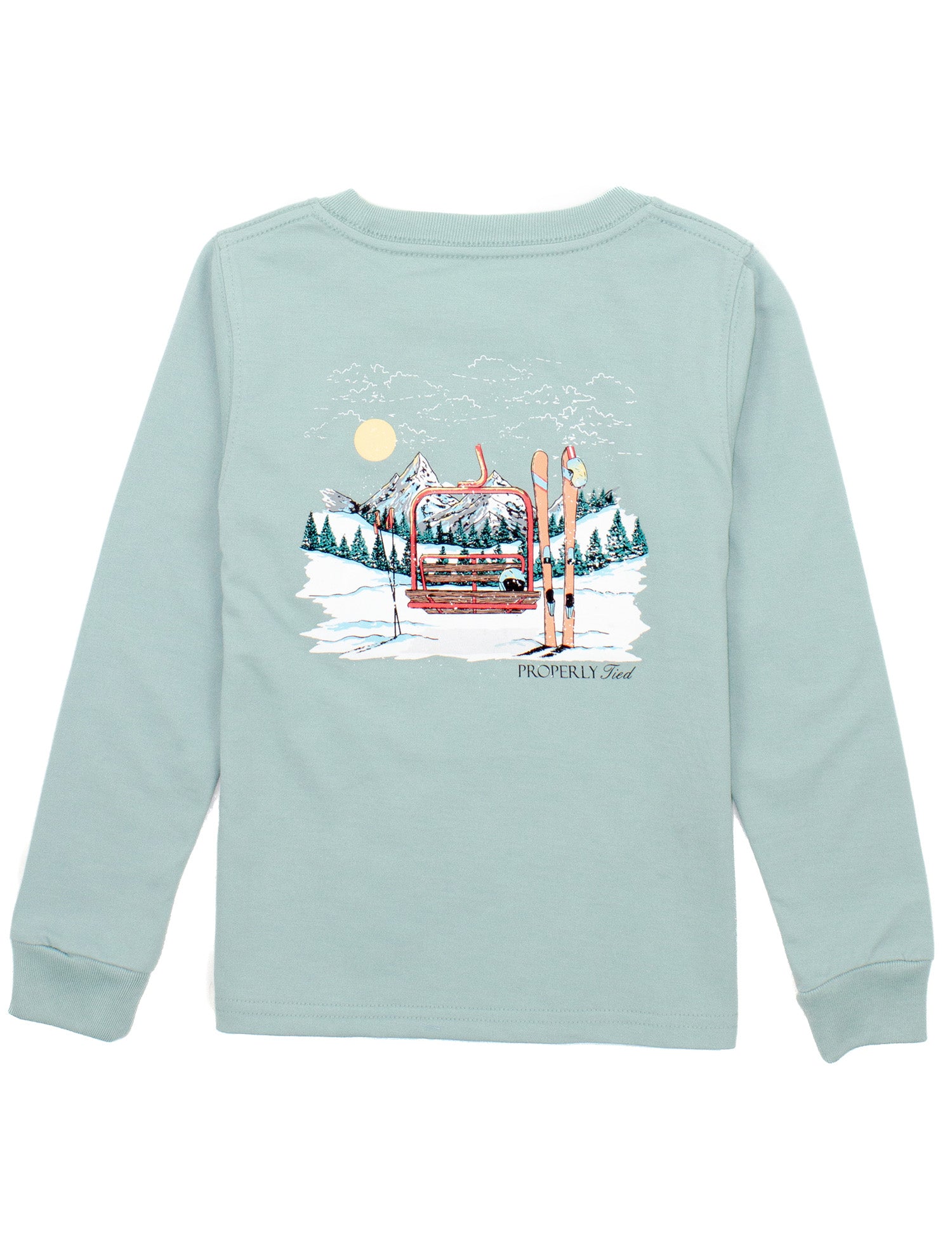 Boys Ski Lift LS Marine Mist