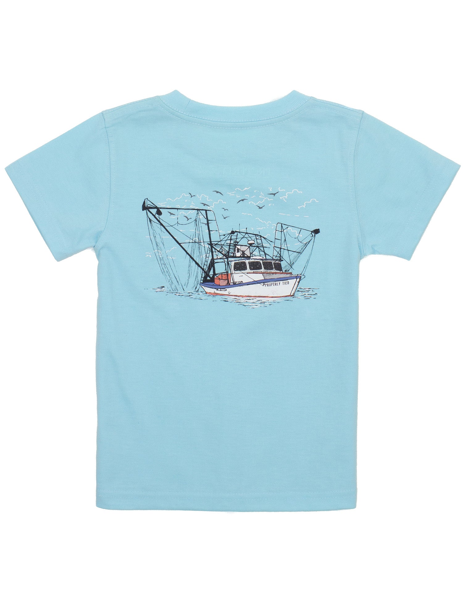 Boys Shrimp Boat SS Powder Blue