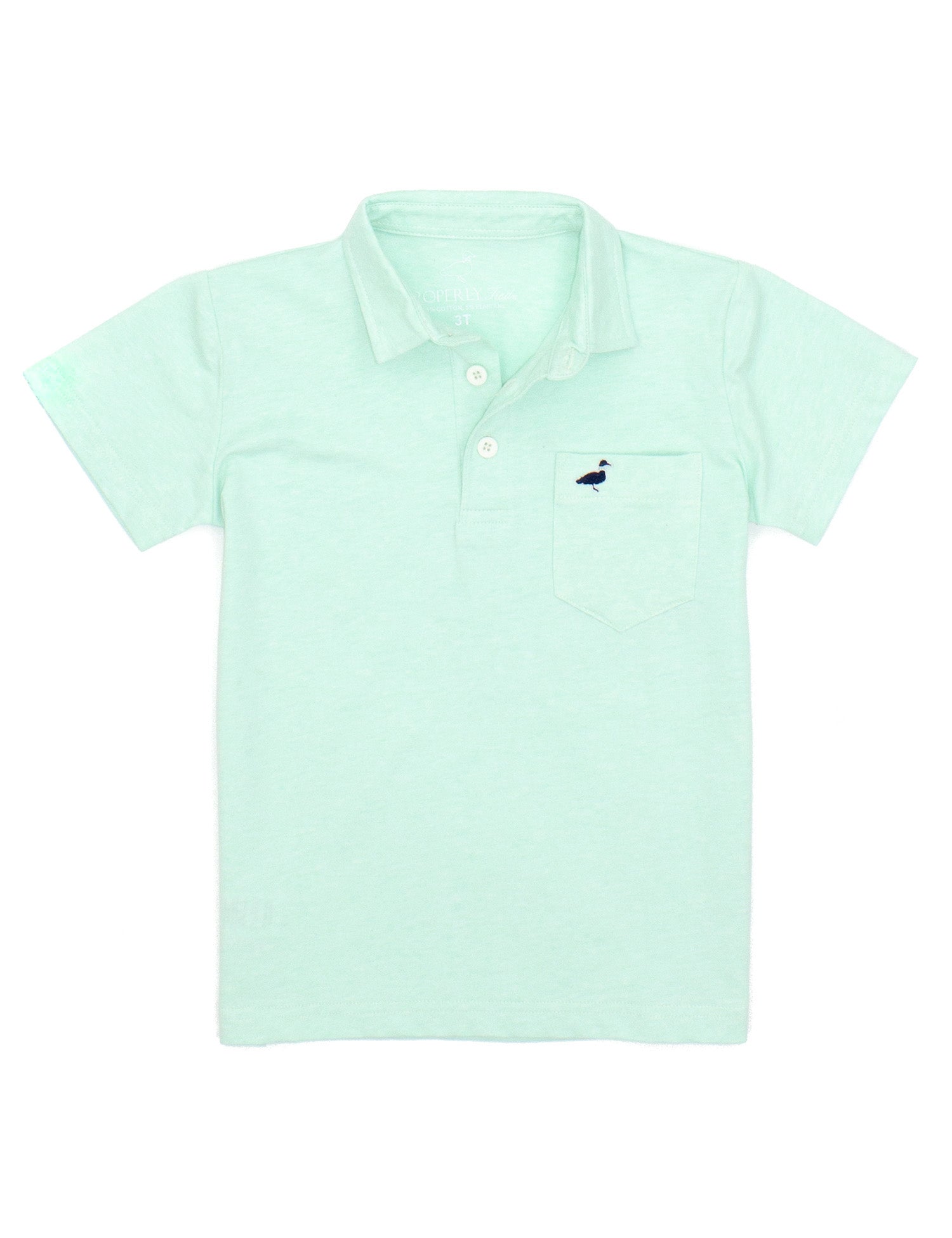 Boys Harrison Pocket Polo SS Seafoam