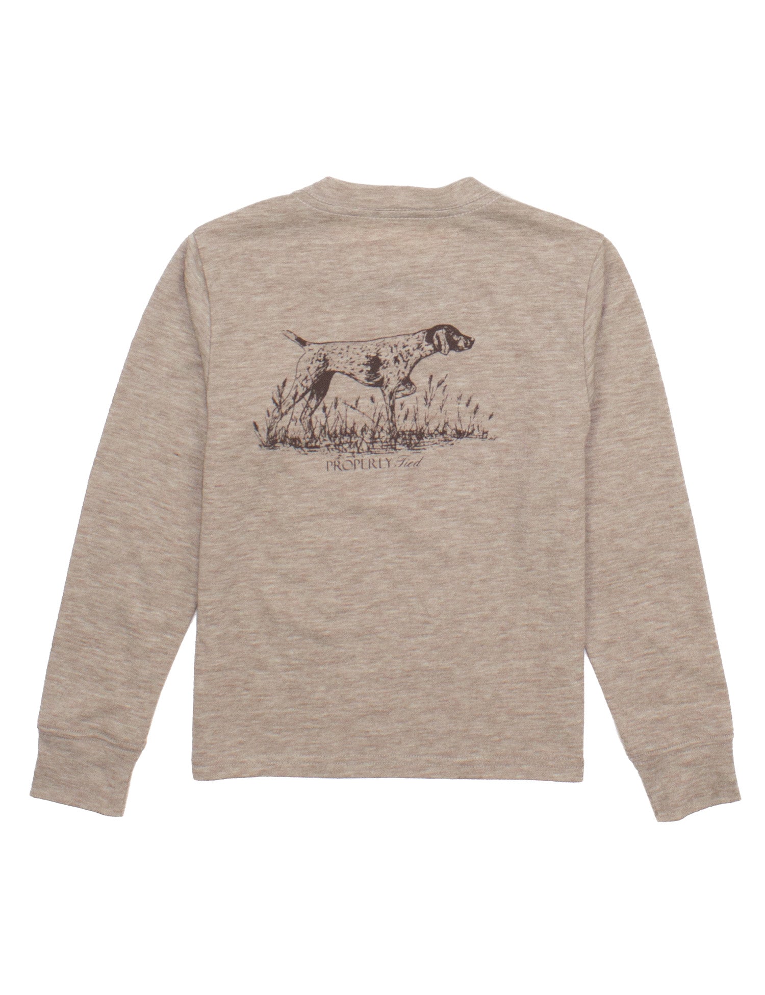 Boys Portland Pocket Tee LS Pointer Sand