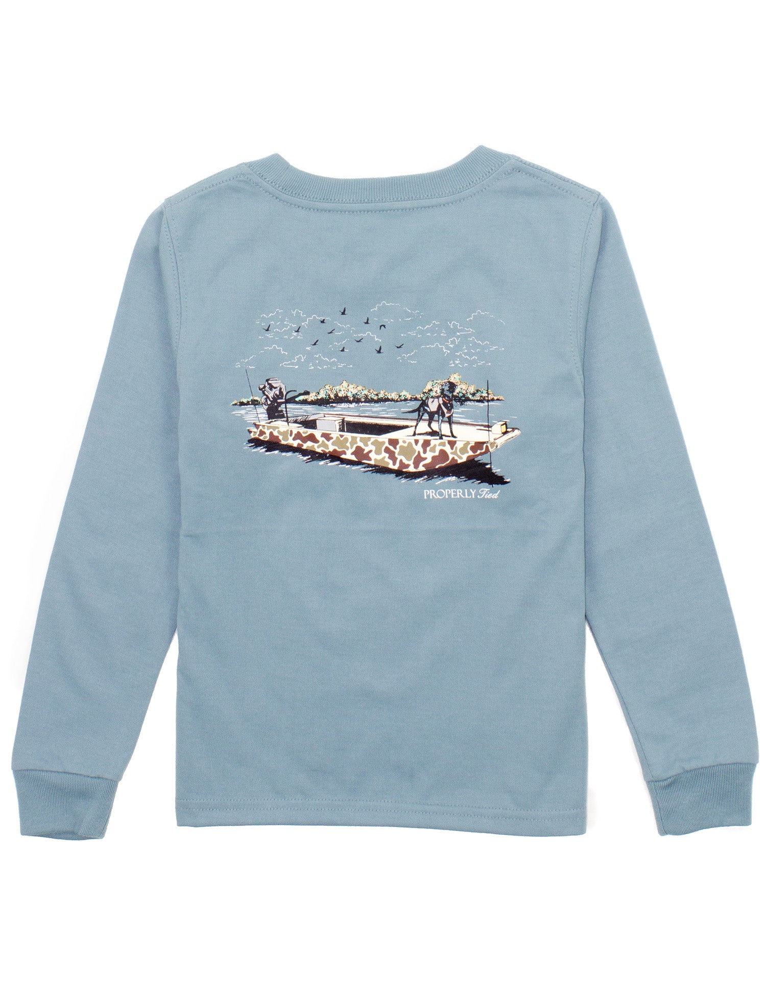 Baby Boat Ride LS Steel Blue