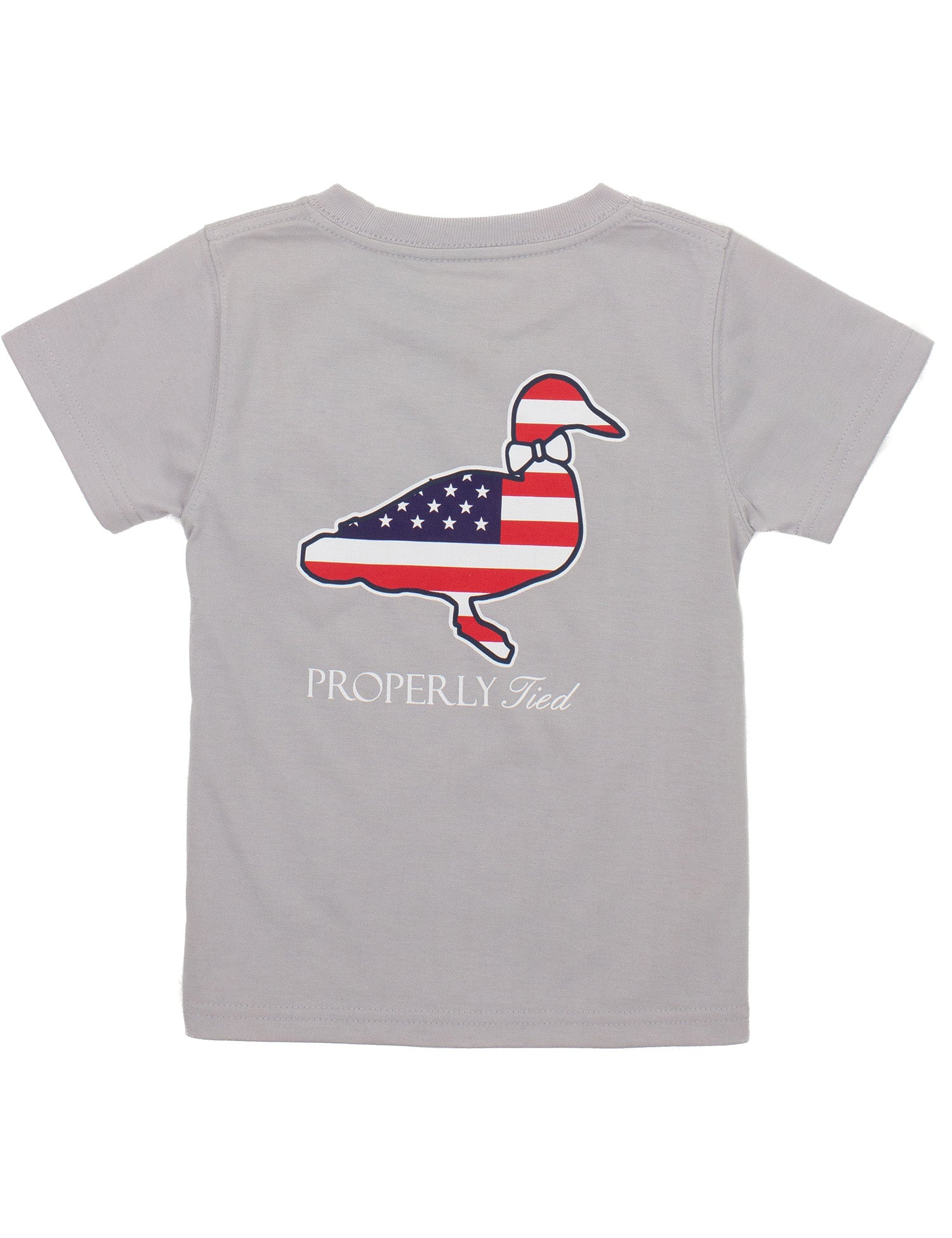 Baby Americana Logo SS Ice Grey