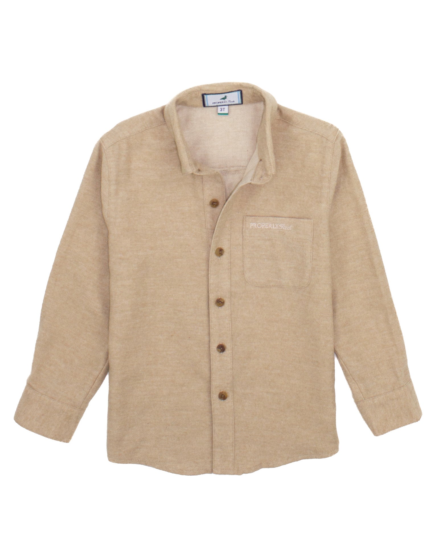 Boys Breeze Shirt LS Sand