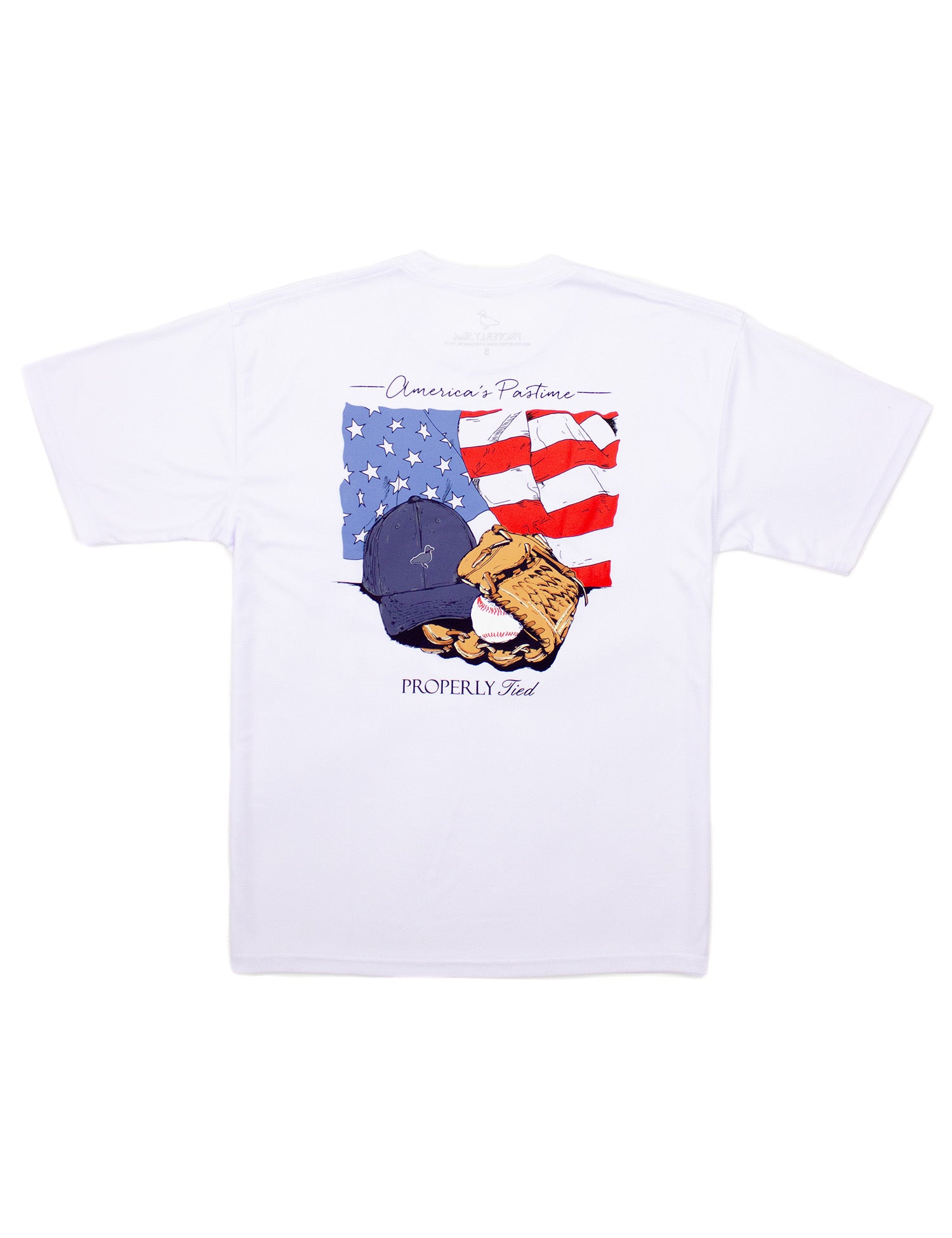 Performance Tee SS America's Pasttime White