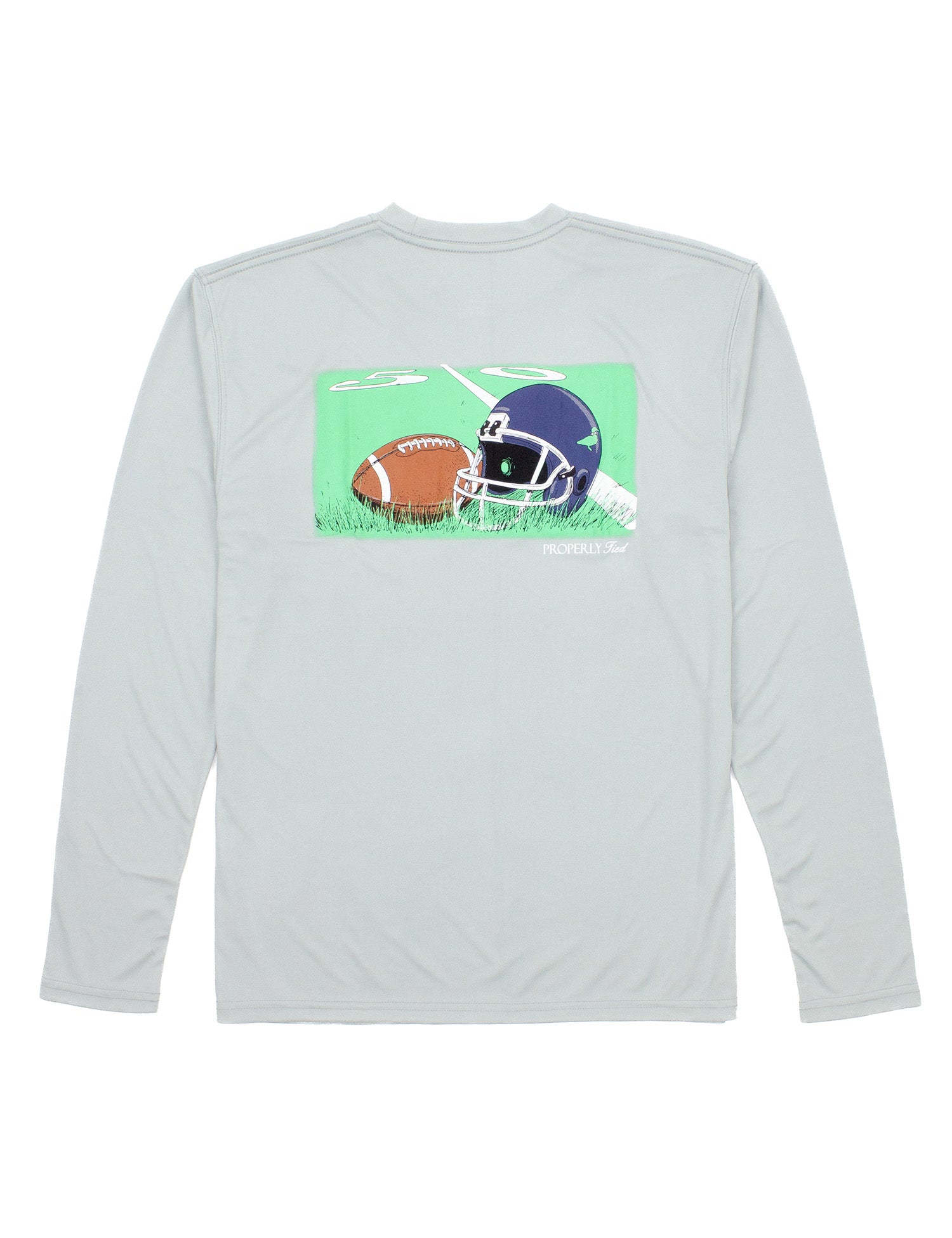 Performance Tee LS Gametime Chrome Grey