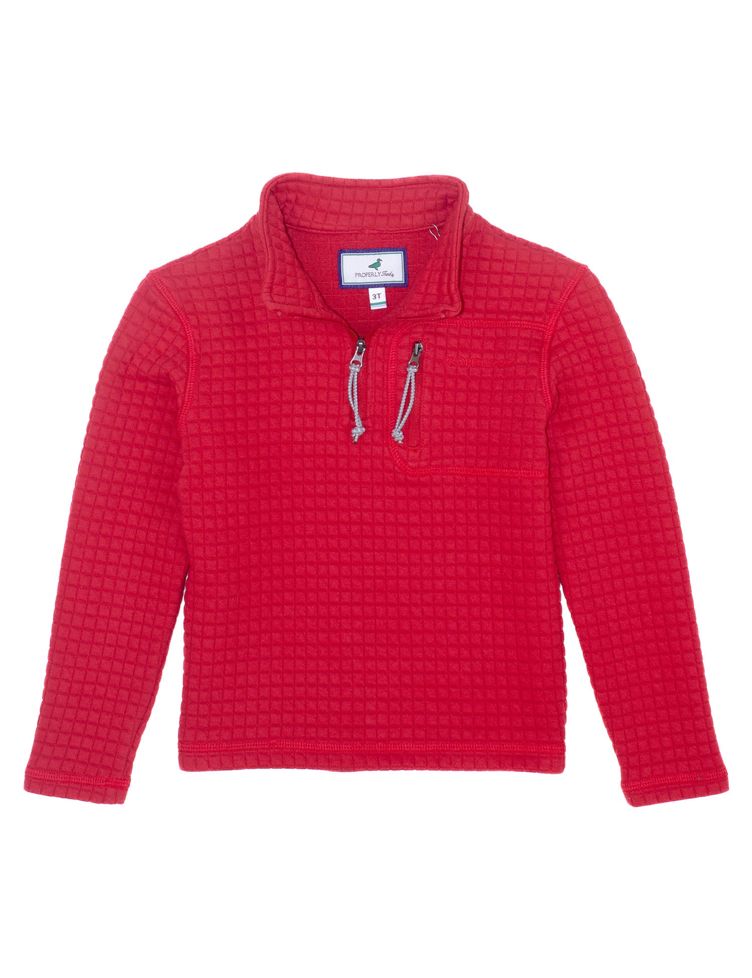 Boys Delta Pullover True Red