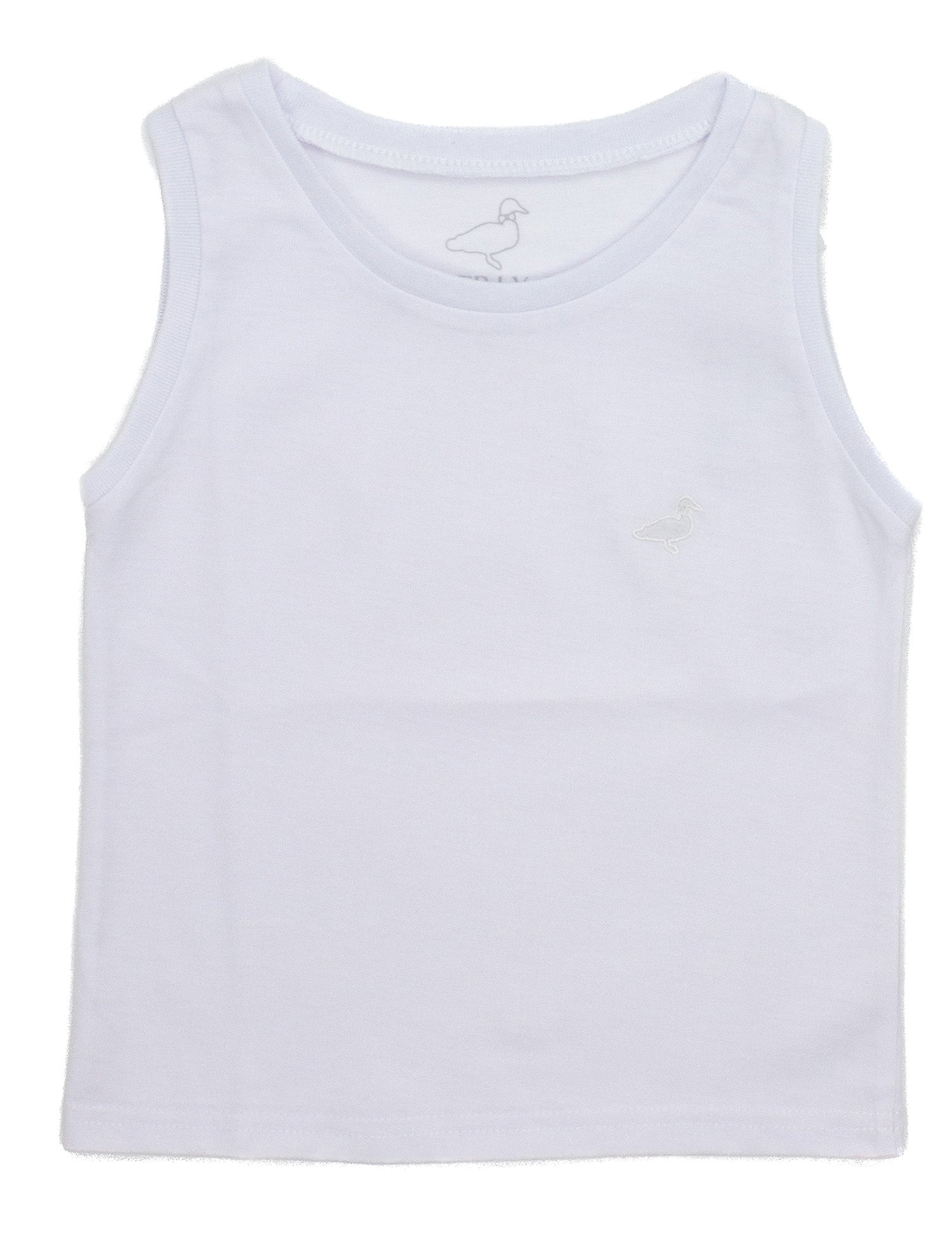 Girls Poppy Tank White