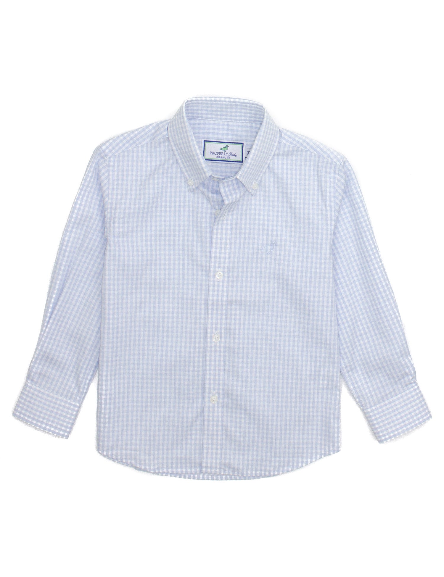 Boys Park Avenue Dress Shirt Cloud Check