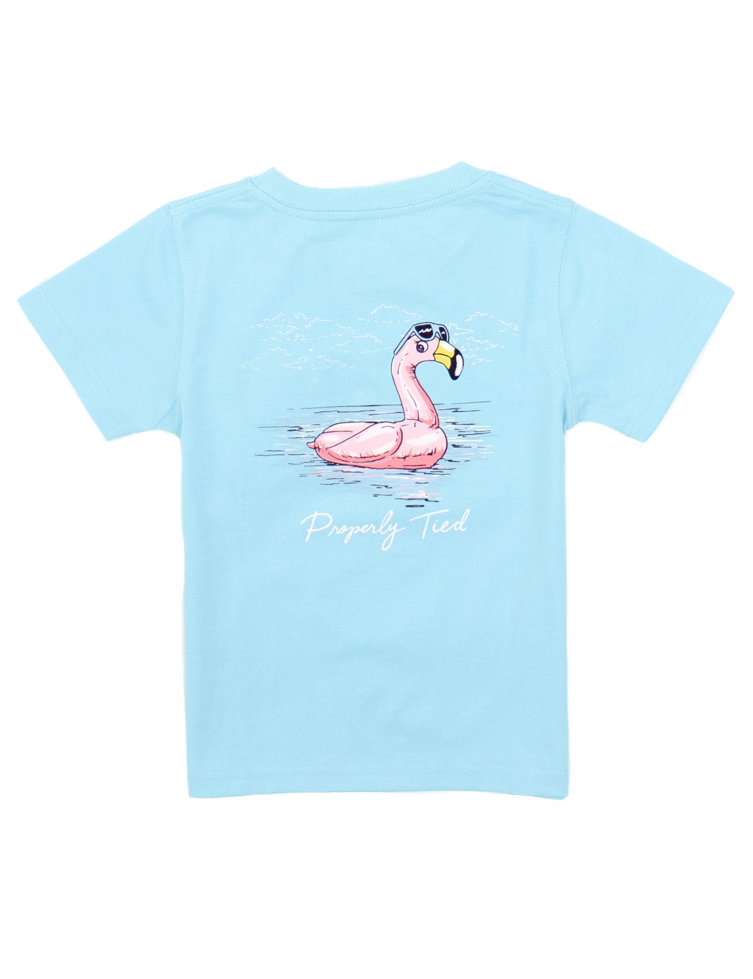 Girls Flamingo Float SS Aqua