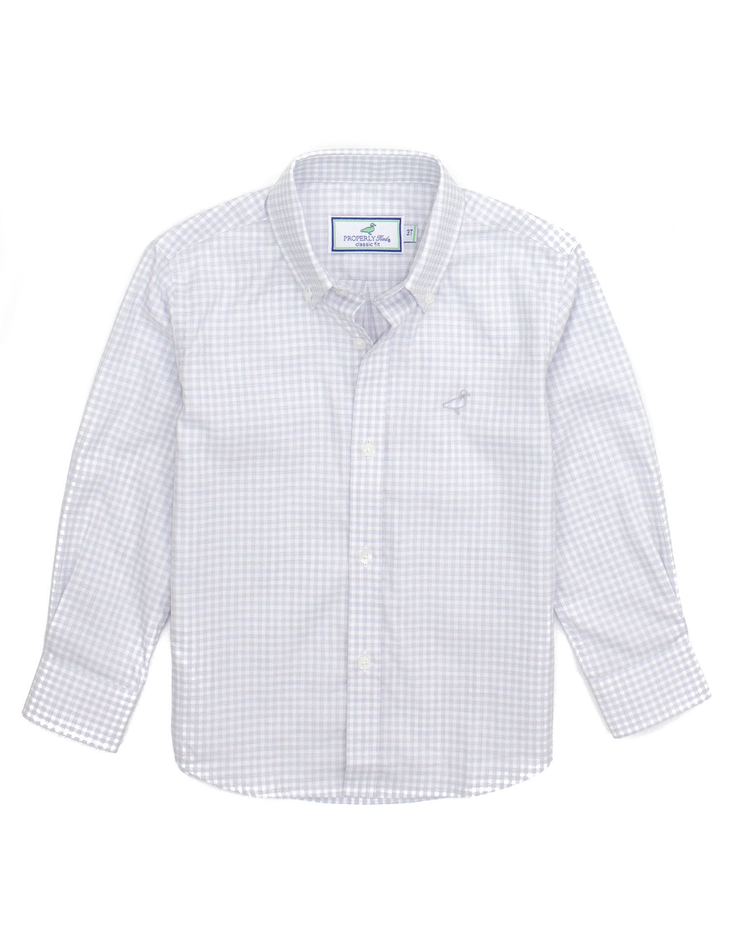 Boys Park Ave Dress Shirt Smoke Check