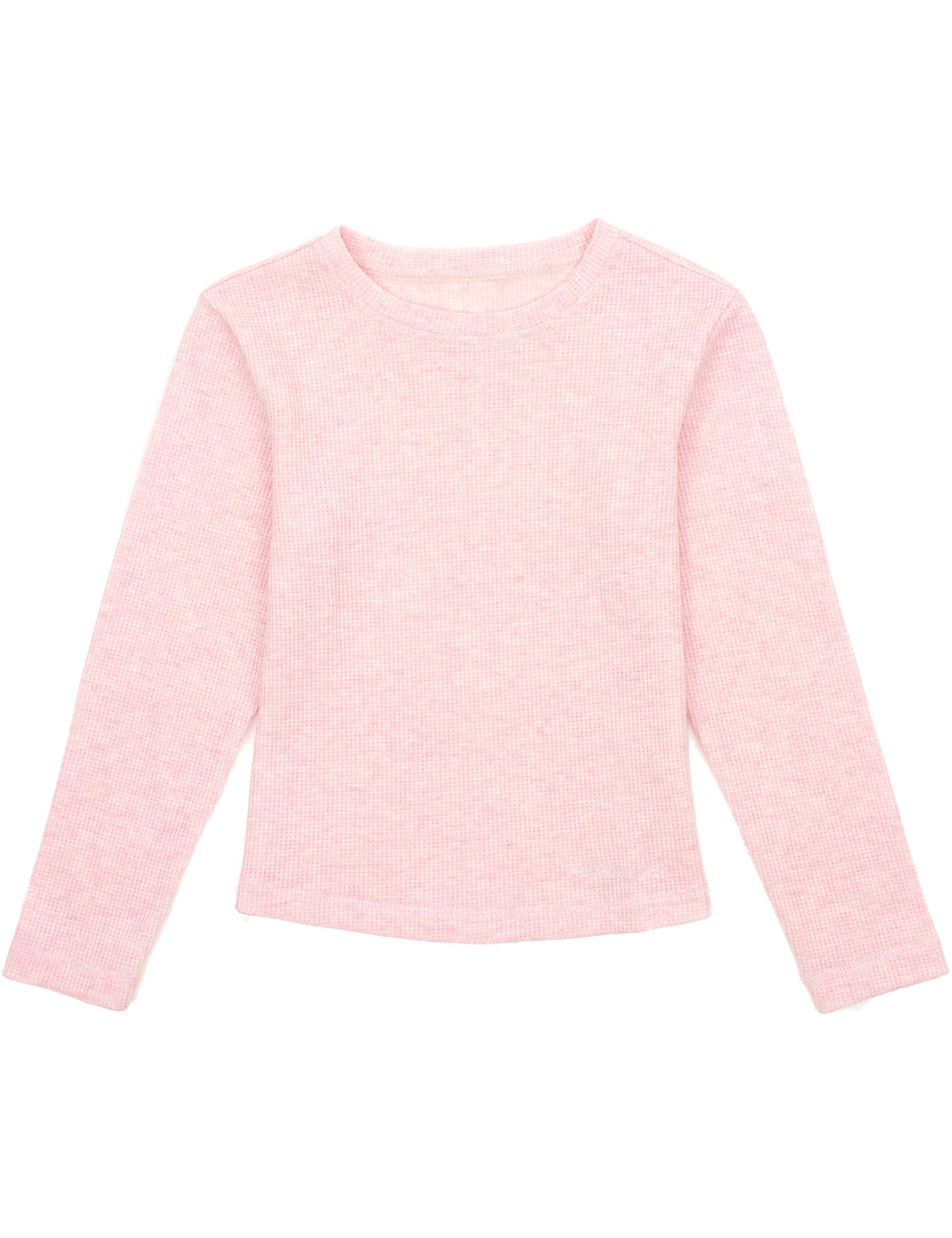 Girls Sophie Waffle Tee Light Pink