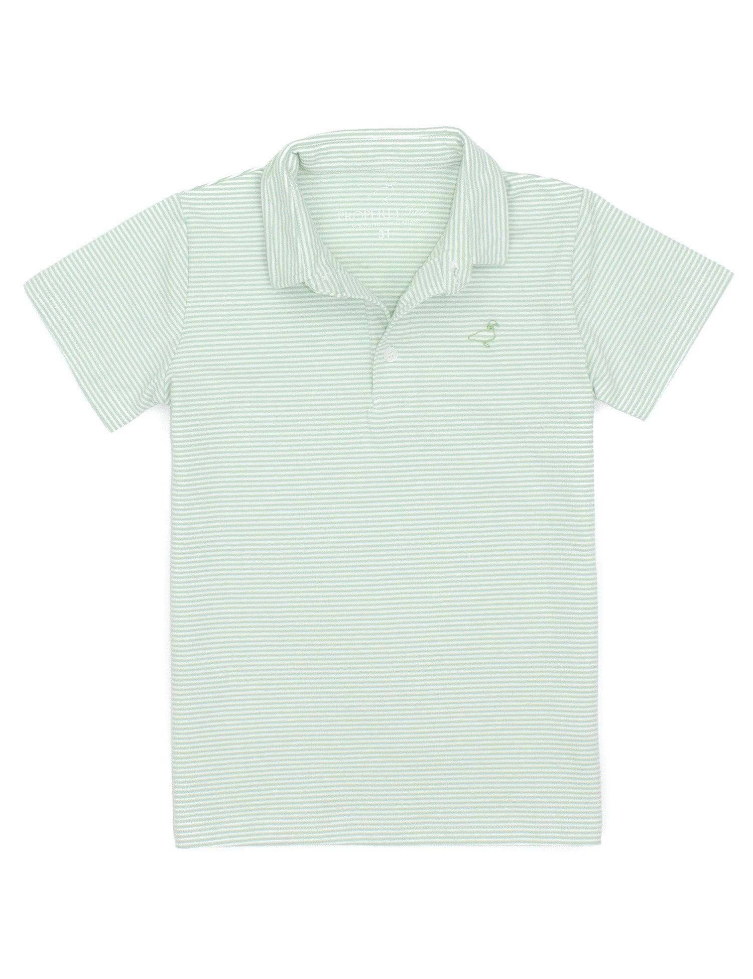 Boys Jackson Polo Mint Stripe