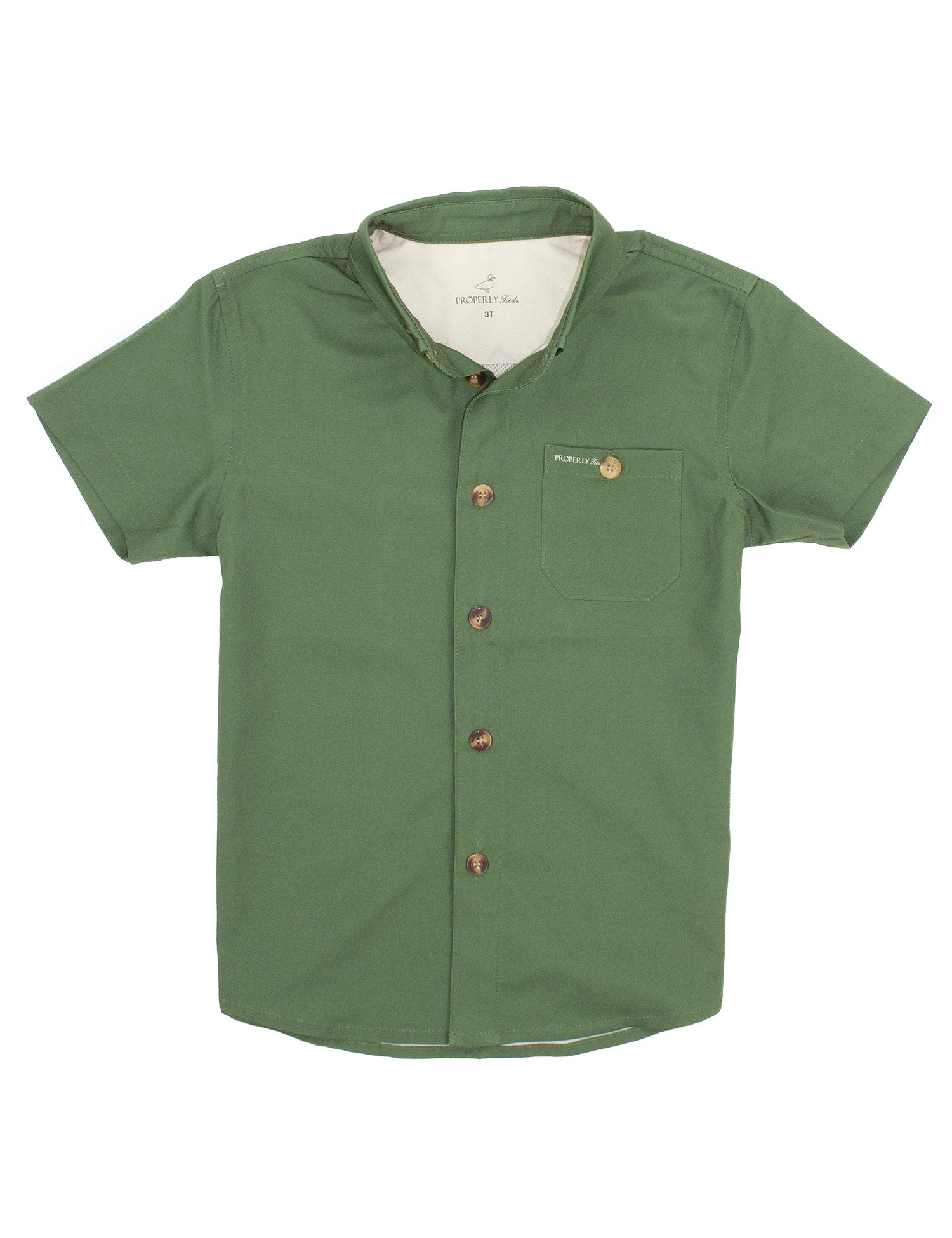 Boys Sportsman Field Shirt Olive