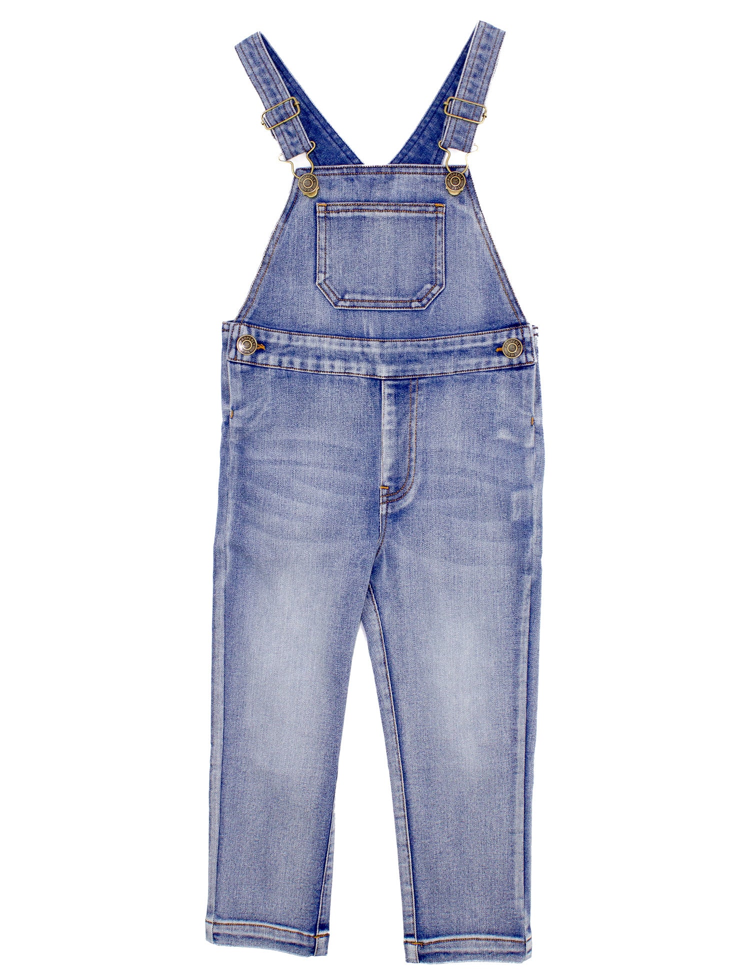 Boys Lowcountry Overalls Light Wash