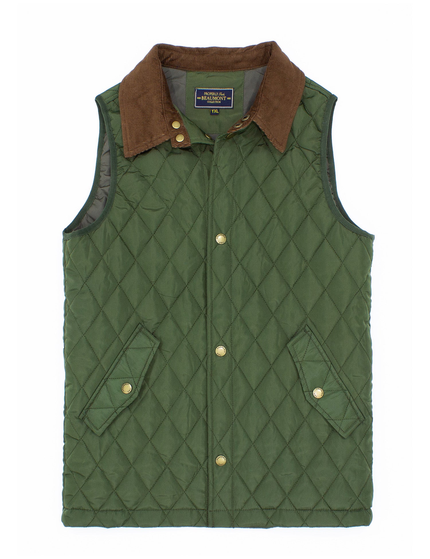 Boys Beaumont Vest Olive