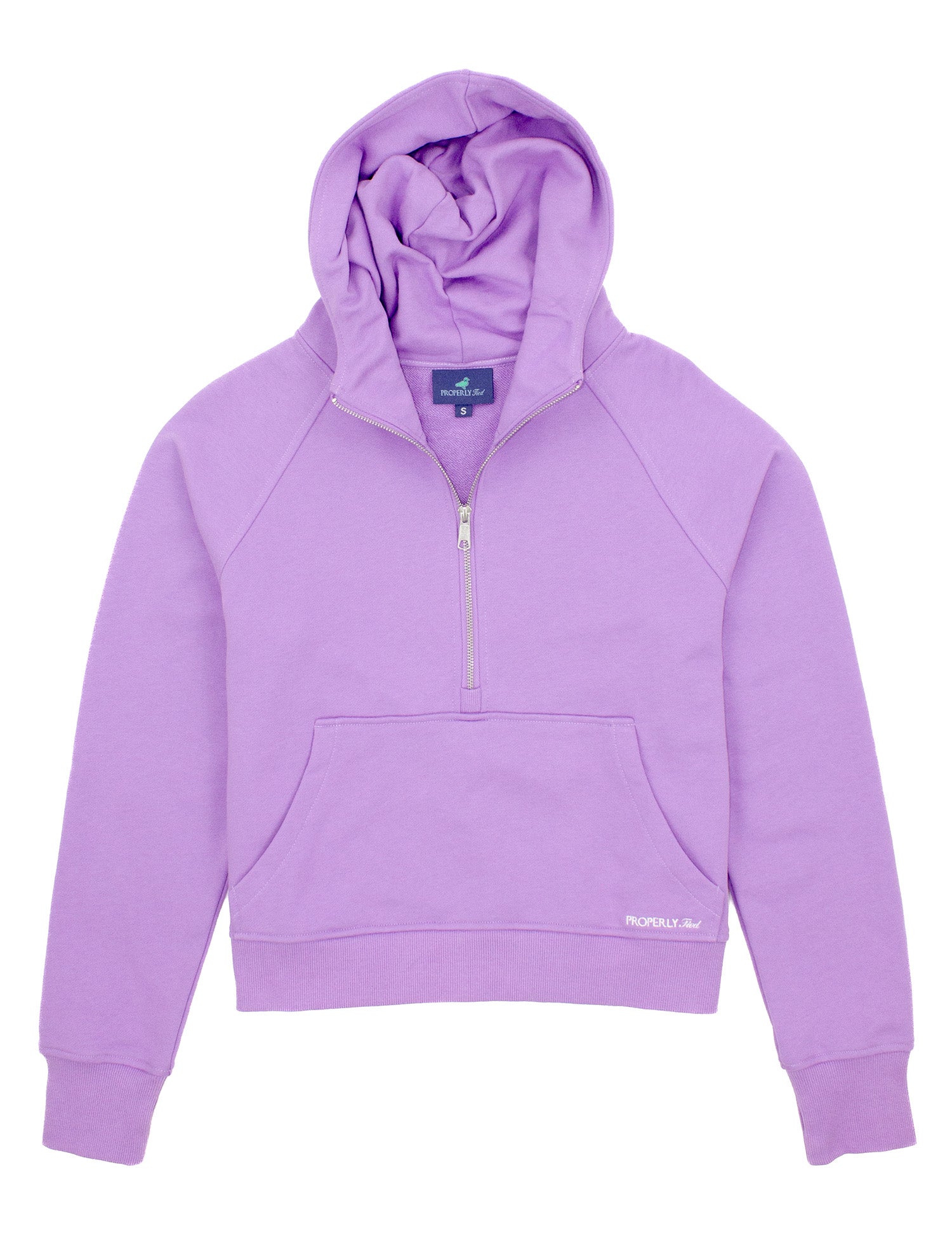 Apres Ski Crop Hoodie Lavender