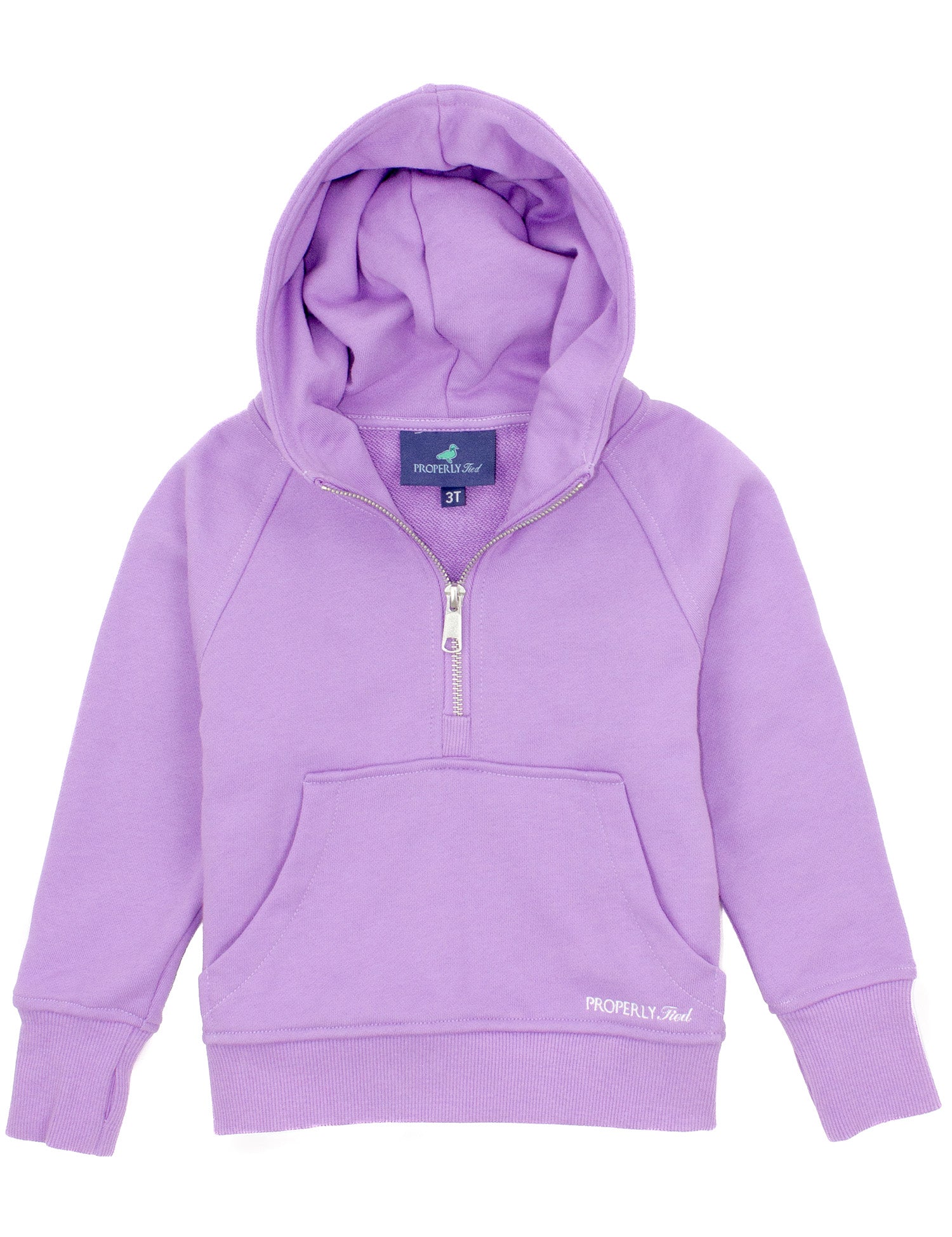 Girls Apres Ski Crop Hoodie Lavender