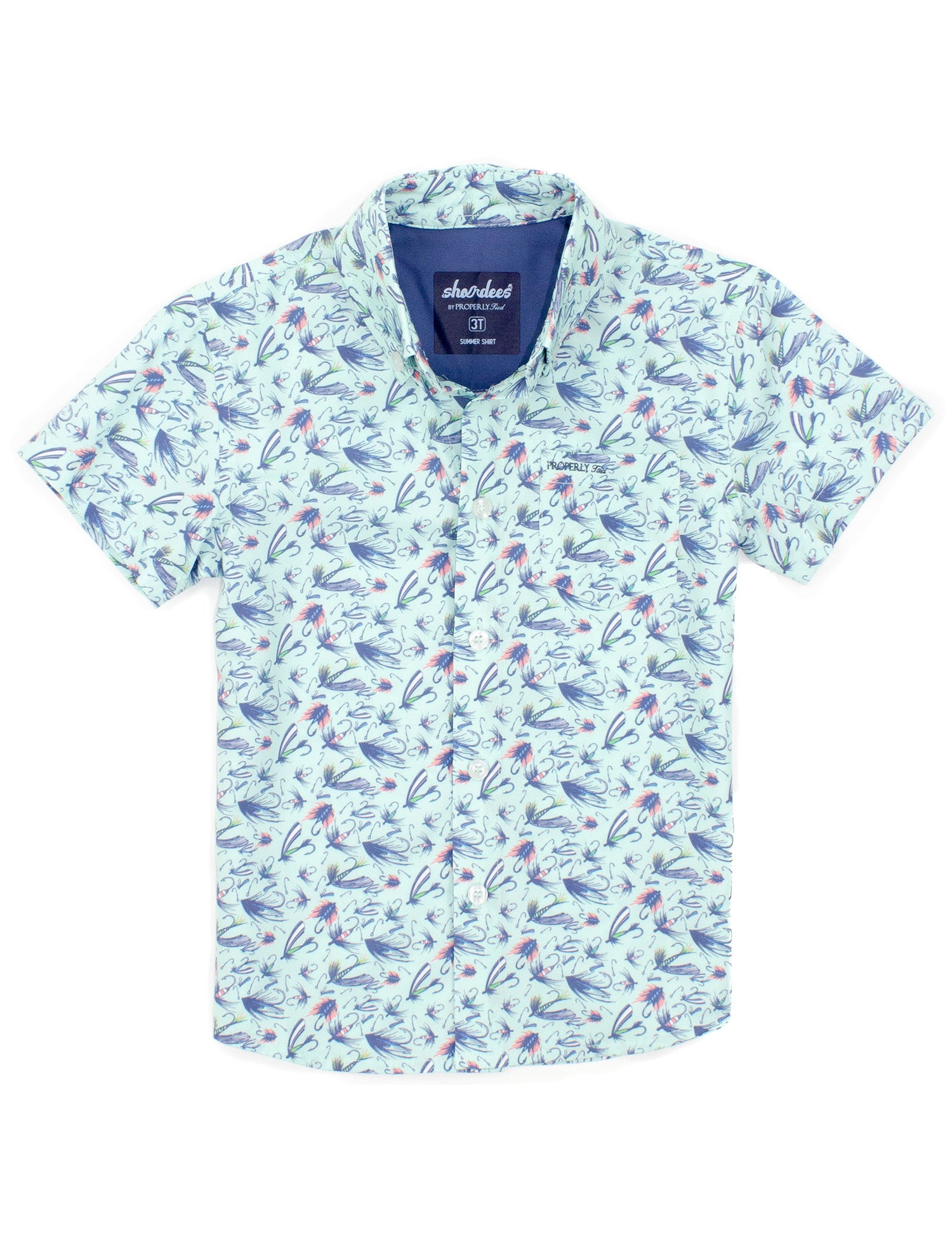 Boys Shordees Summer Shirt Stay Fly