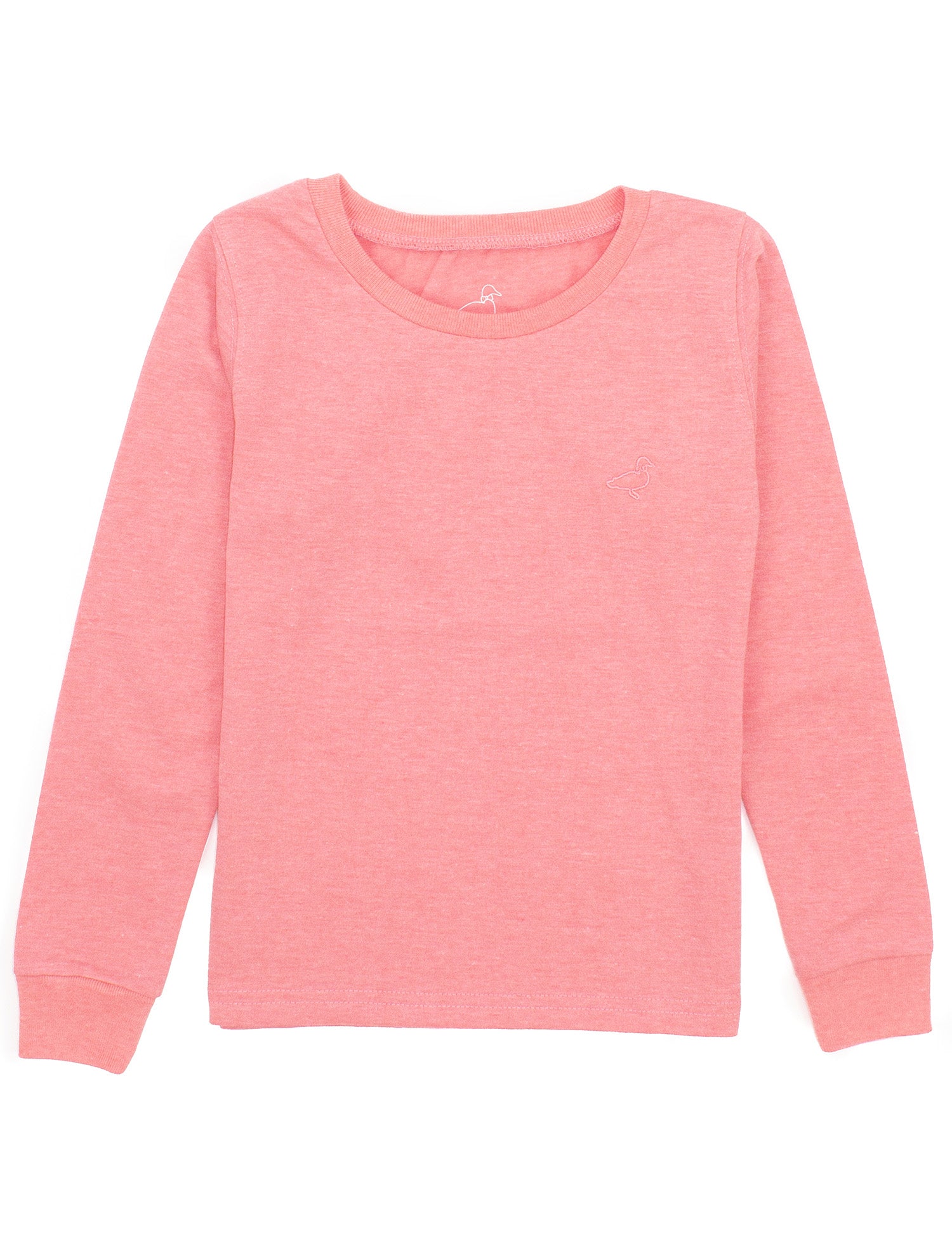 Girls Poppy Tee LS Bright Salmon