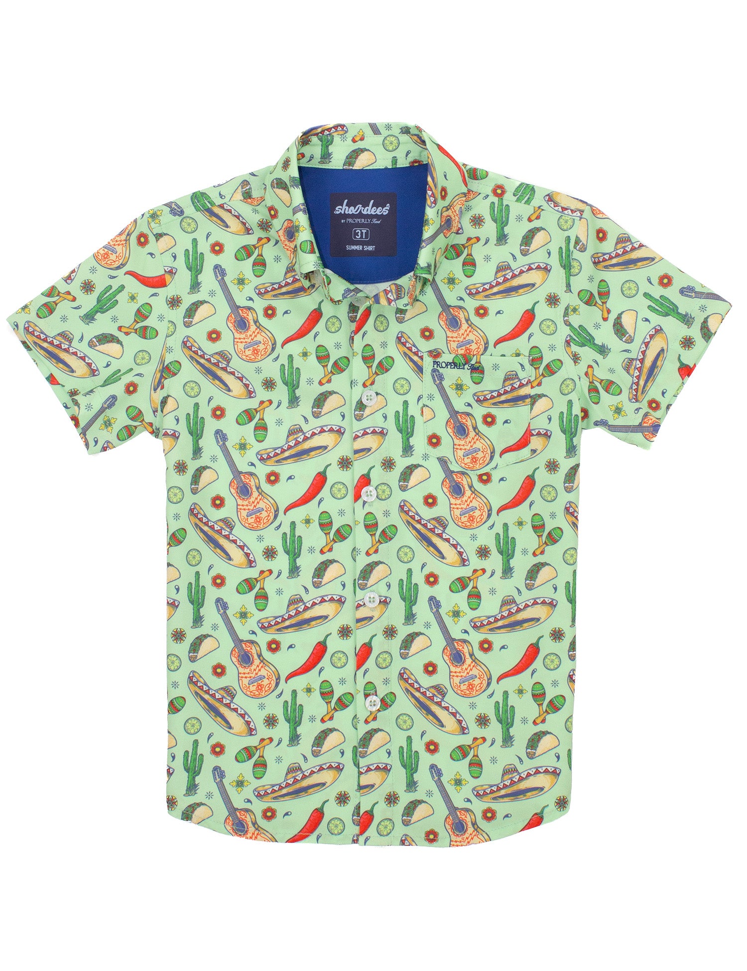 Boys Shordees Summer Shirt Fiesta