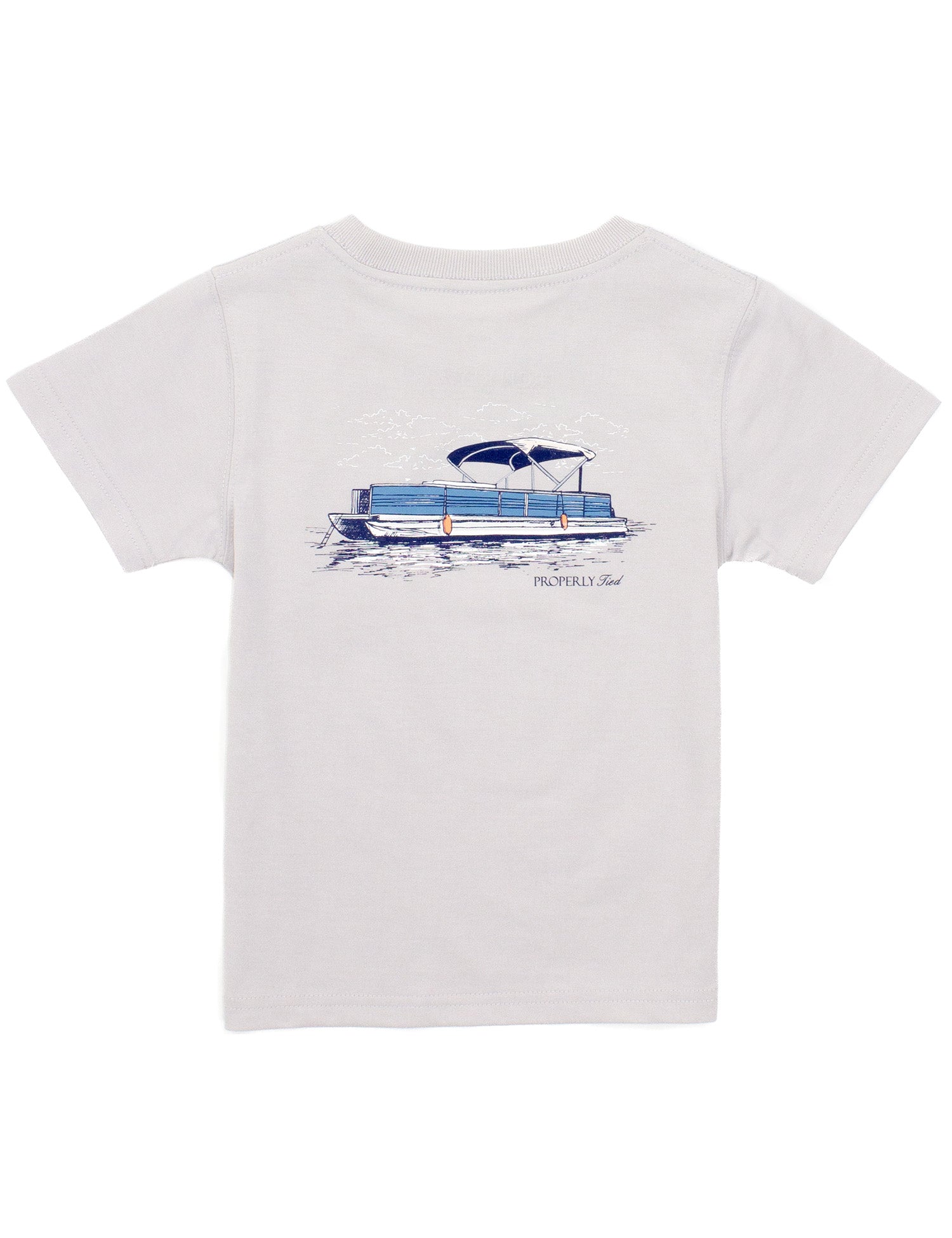 Boys Party Barge SS Ice Grey