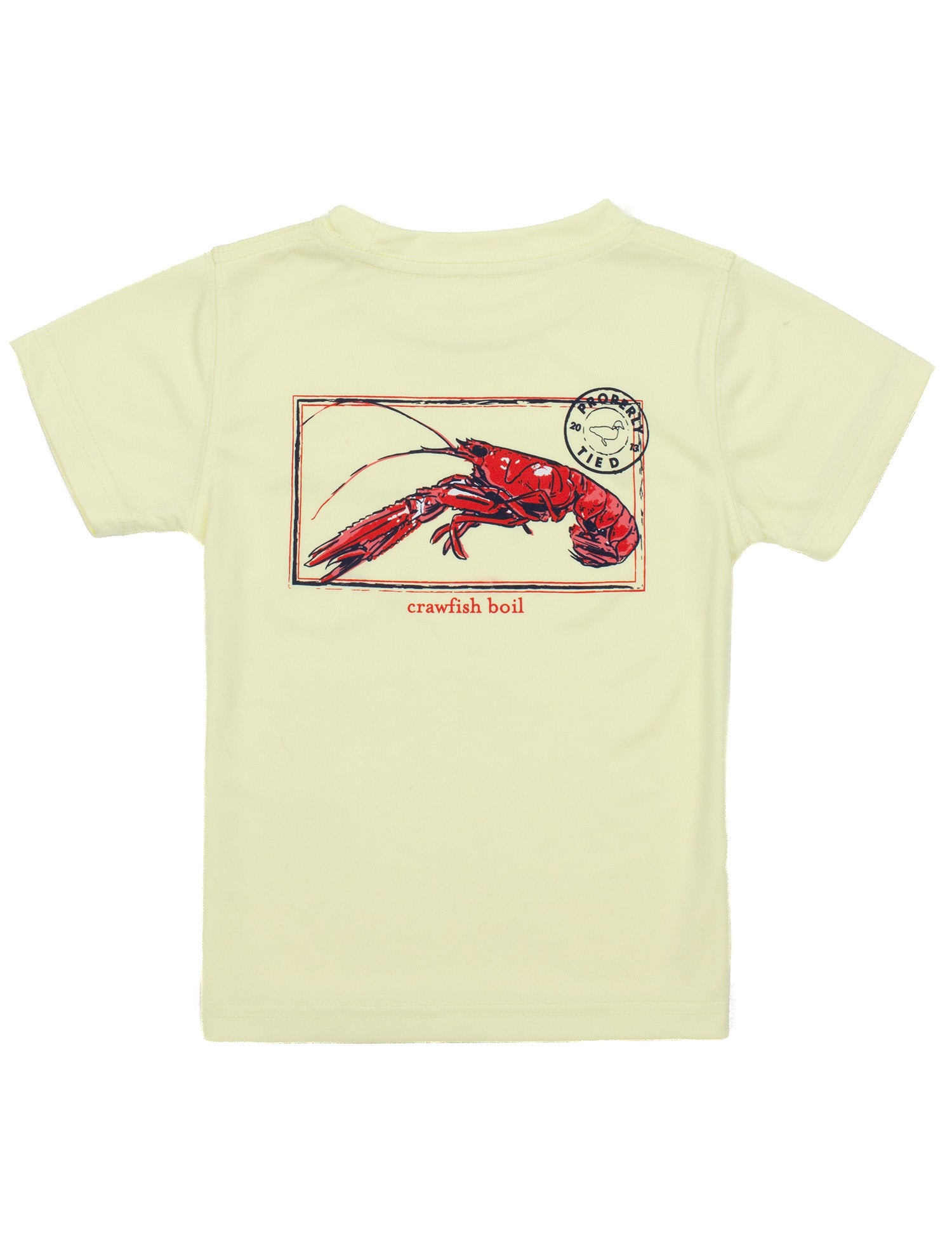 Boys Performance Tee SS Crawfish Season Light Yellow