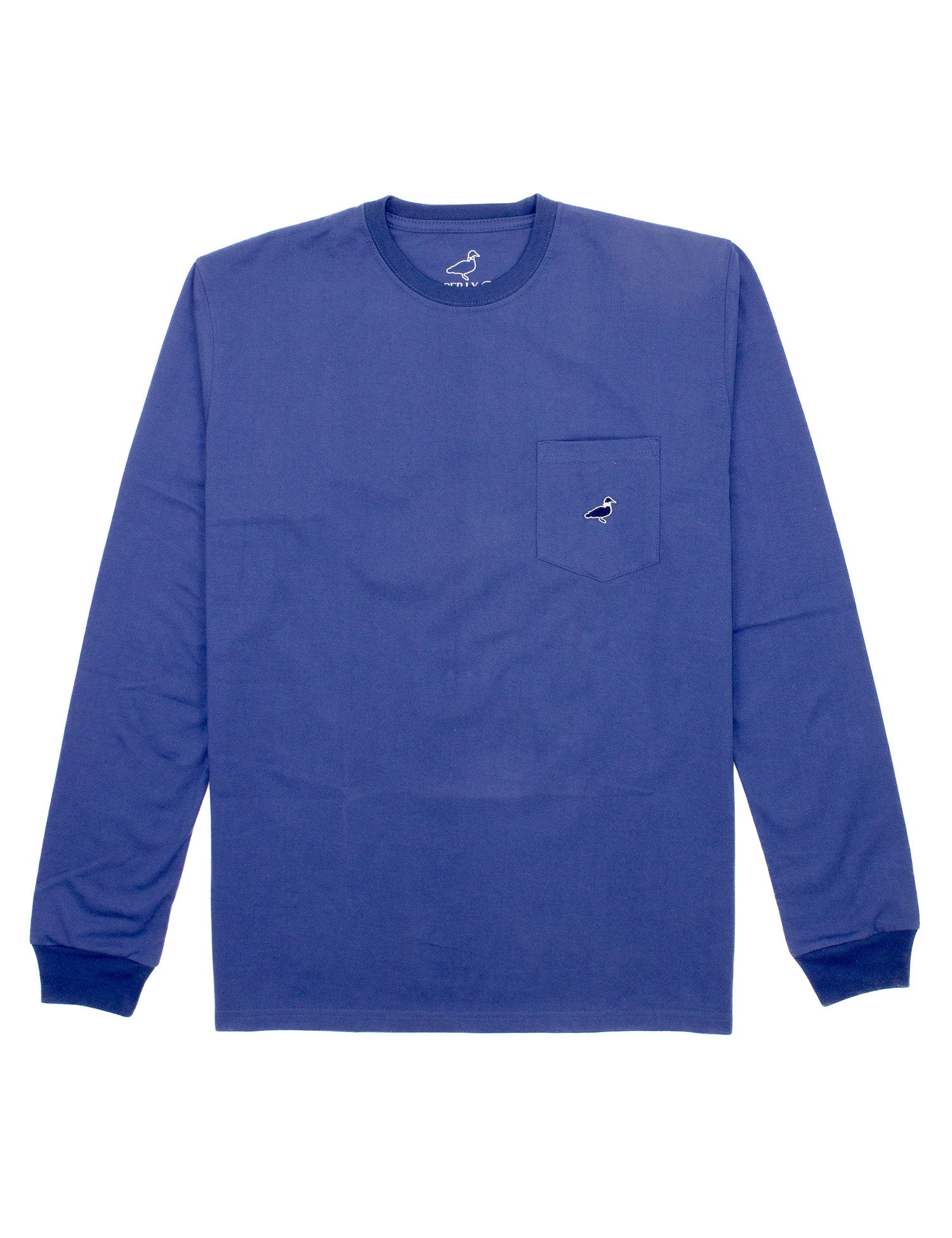 Parker Pocket Tee LS River Blue